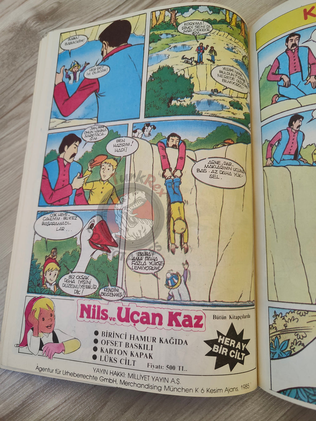 The Wonderful Adventures of Nils #6 1985 Turkish Comic Turkey Selma Lagerlöf