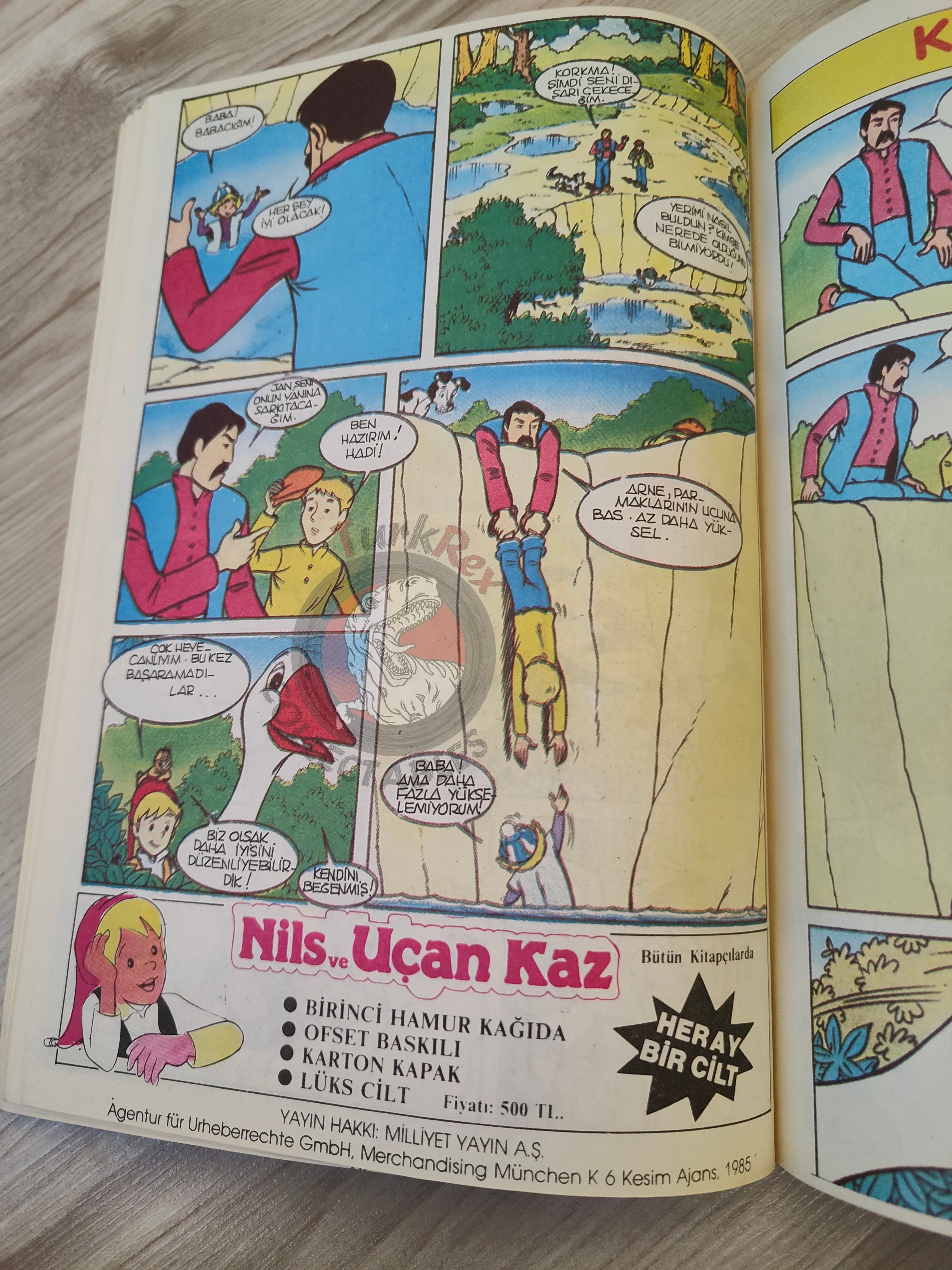 The Wonderful Adventures of Nils #6 1985 Turkish Comic Turkey Selma Lagerlöf