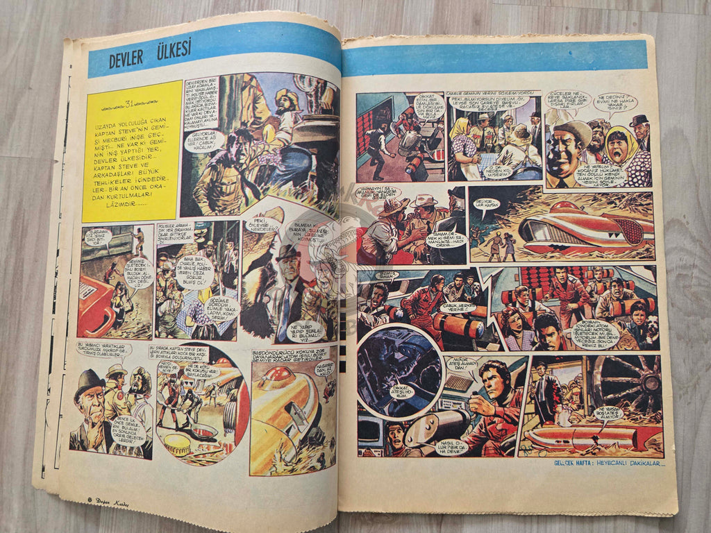 Doğan Kardeş 1971 Magazine #33 Turkish Comic Turkey Sinbad the Sailor Alice In Wonderland