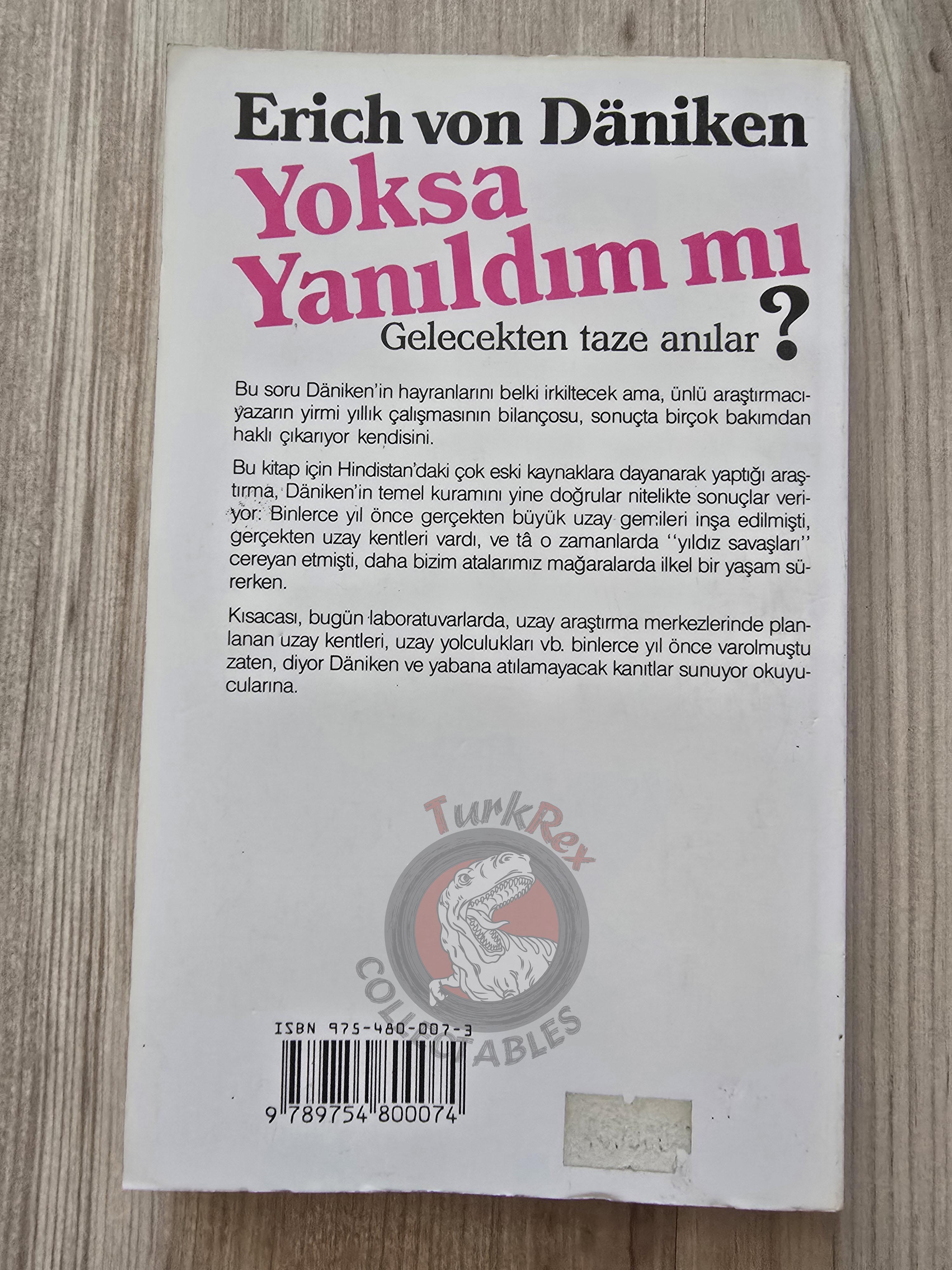 Erich von Däniken – Habe Ich Mich Geirrt? 1994 Turkish Book Turkey Ufology