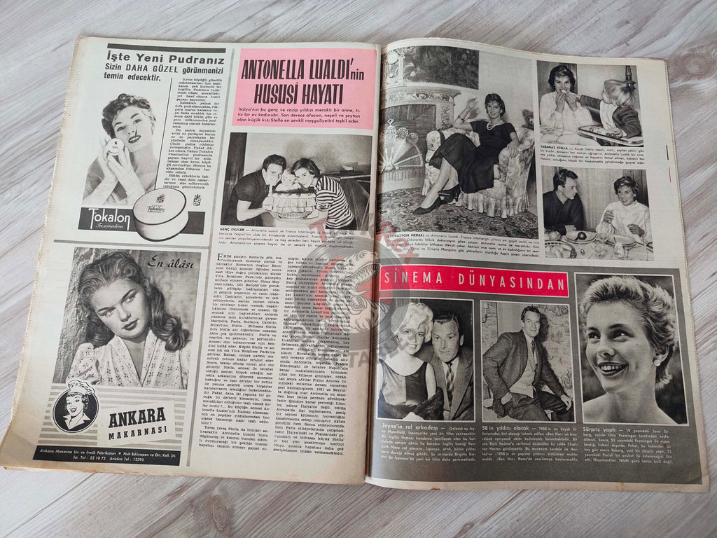 Hayat 1958 Sophia Loren Turkish Mag Turkey 11th Cannes Film Festival Mashhur bin Saud Saudi Arabia