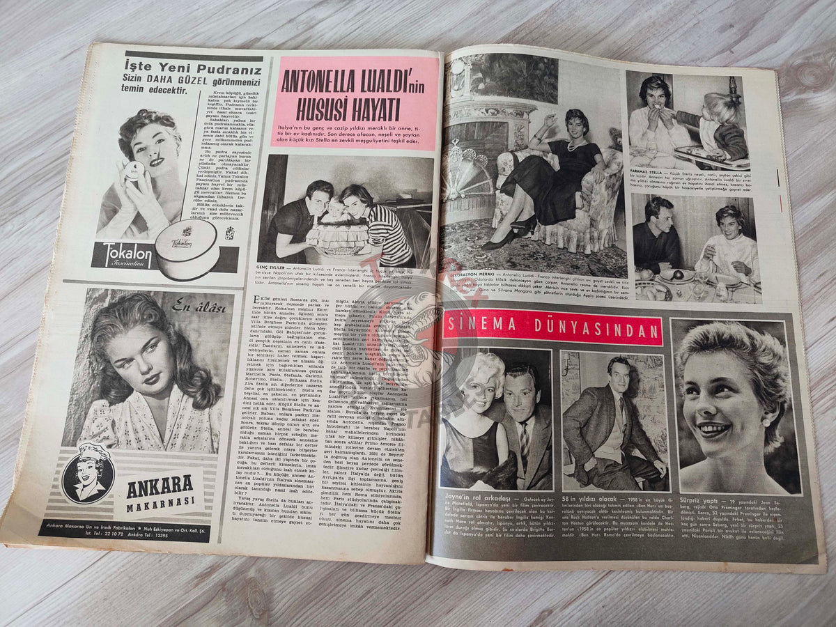 Hayat 1958 Sophia Loren Turkish Mag Turkey 11th Cannes Film Festival Mashhur bin Saud Saudi Arabia