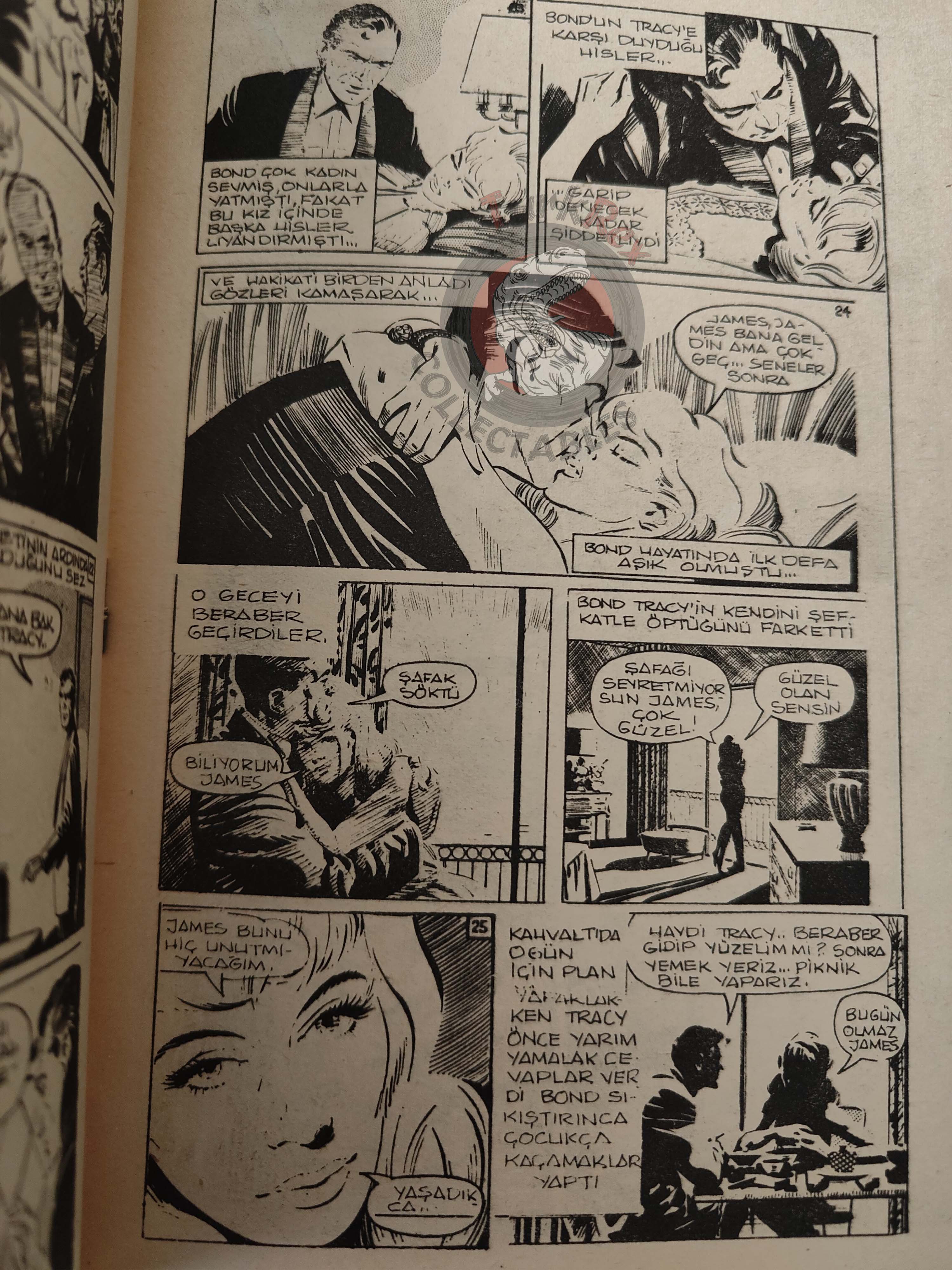 James Bond #1 On Her Majesty’s Secret Service 1967 Turkish Comic Turkey Daily Express
