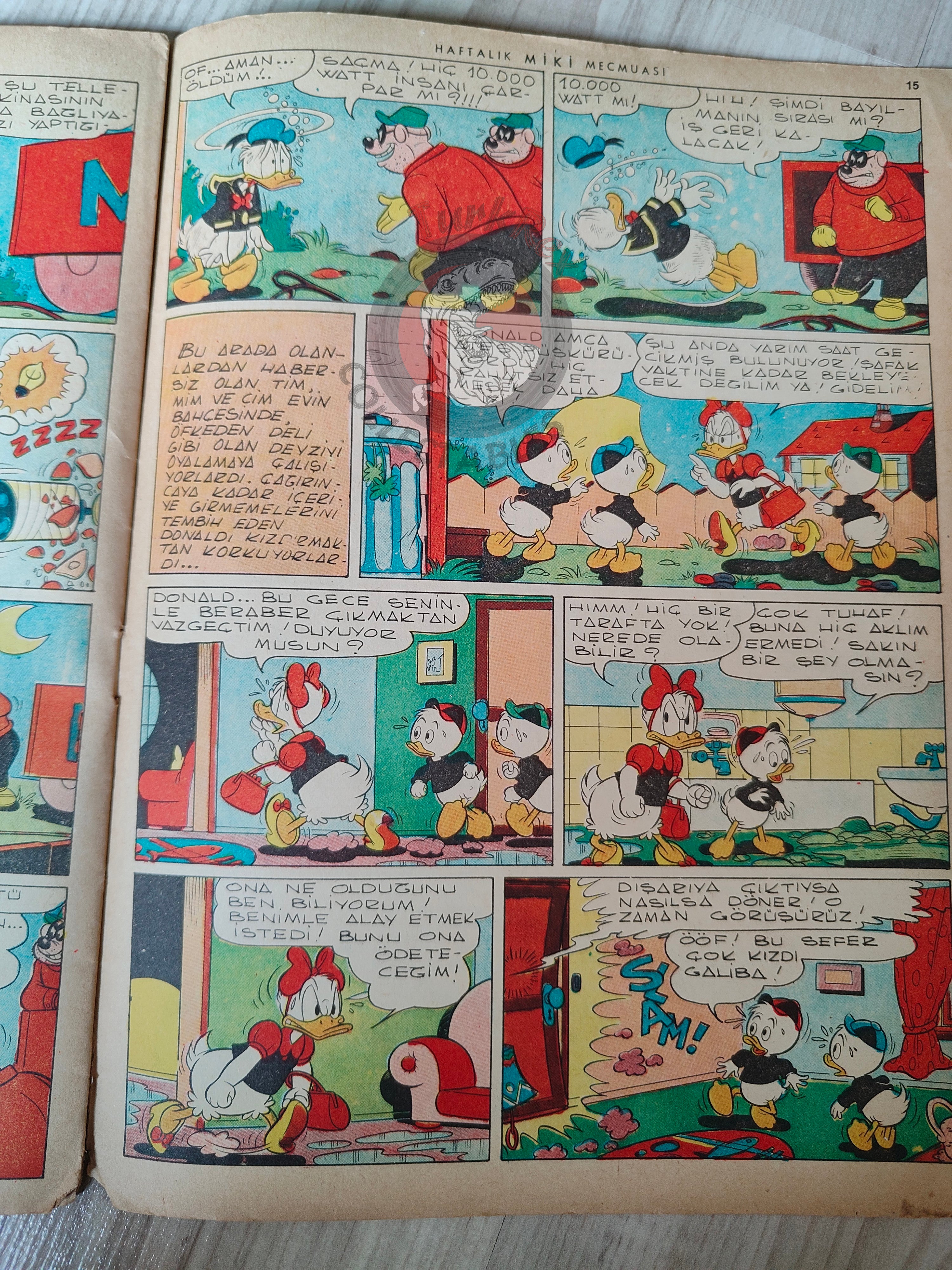 Mickey Mouse Mag #33 1962 Turkish Comic Turkey Walt Disney Donald Duck