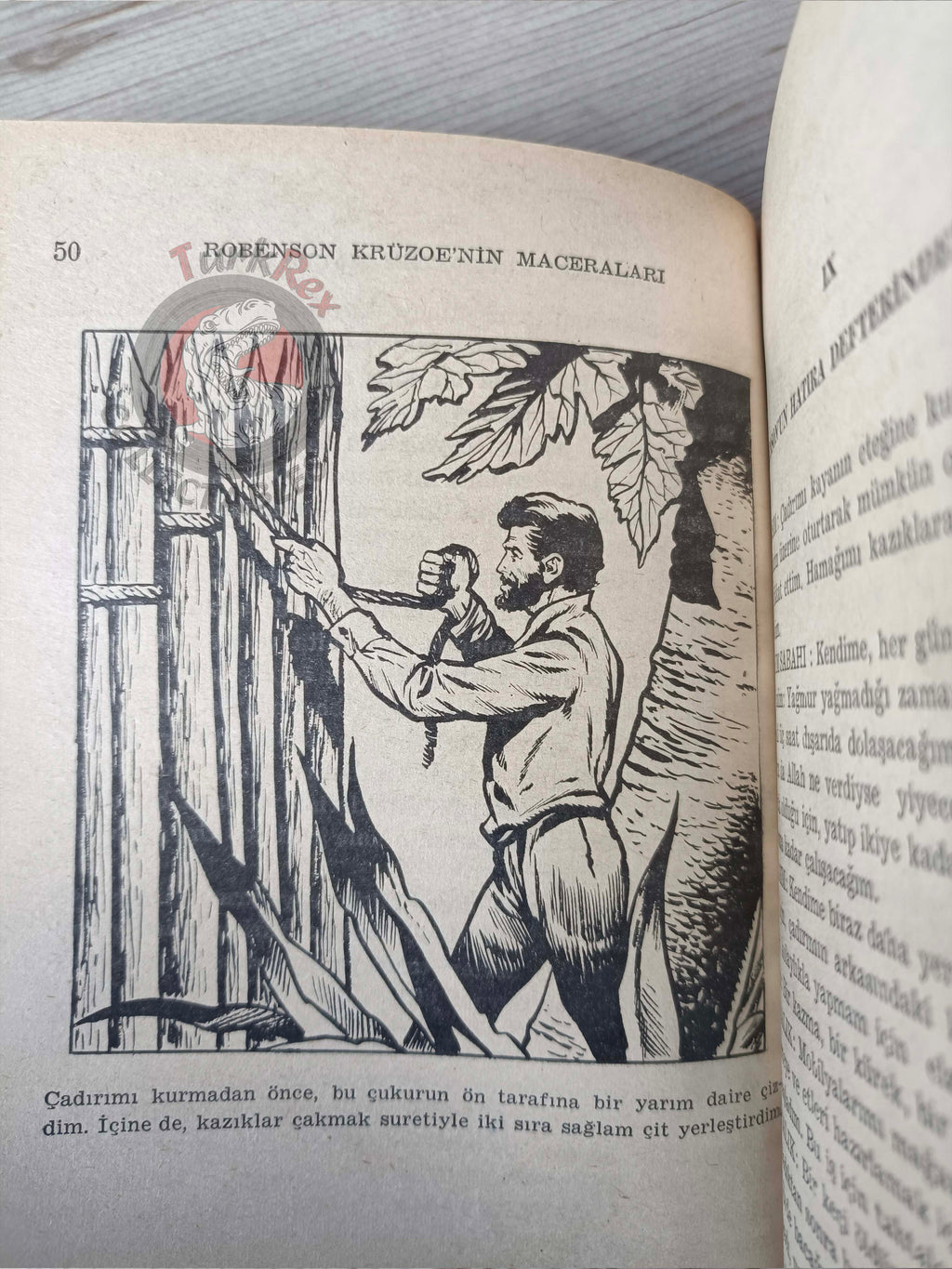 Daniel Defoe – Robinson Crusoe 1965 Turkish Book Turkey Illustrated