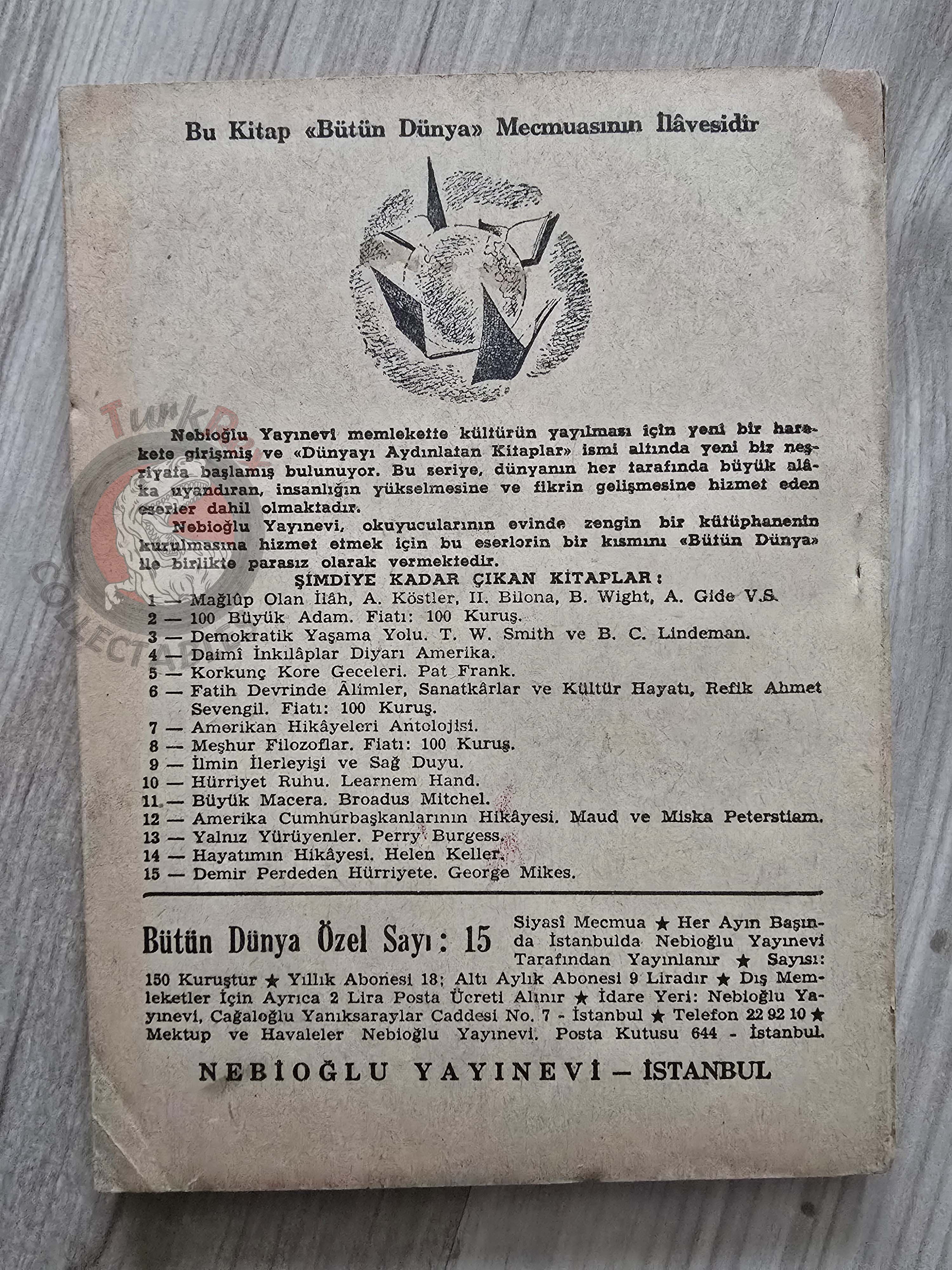 George Mikes – Leap Through the Curtain 1955 1st Turkish Book Turkey