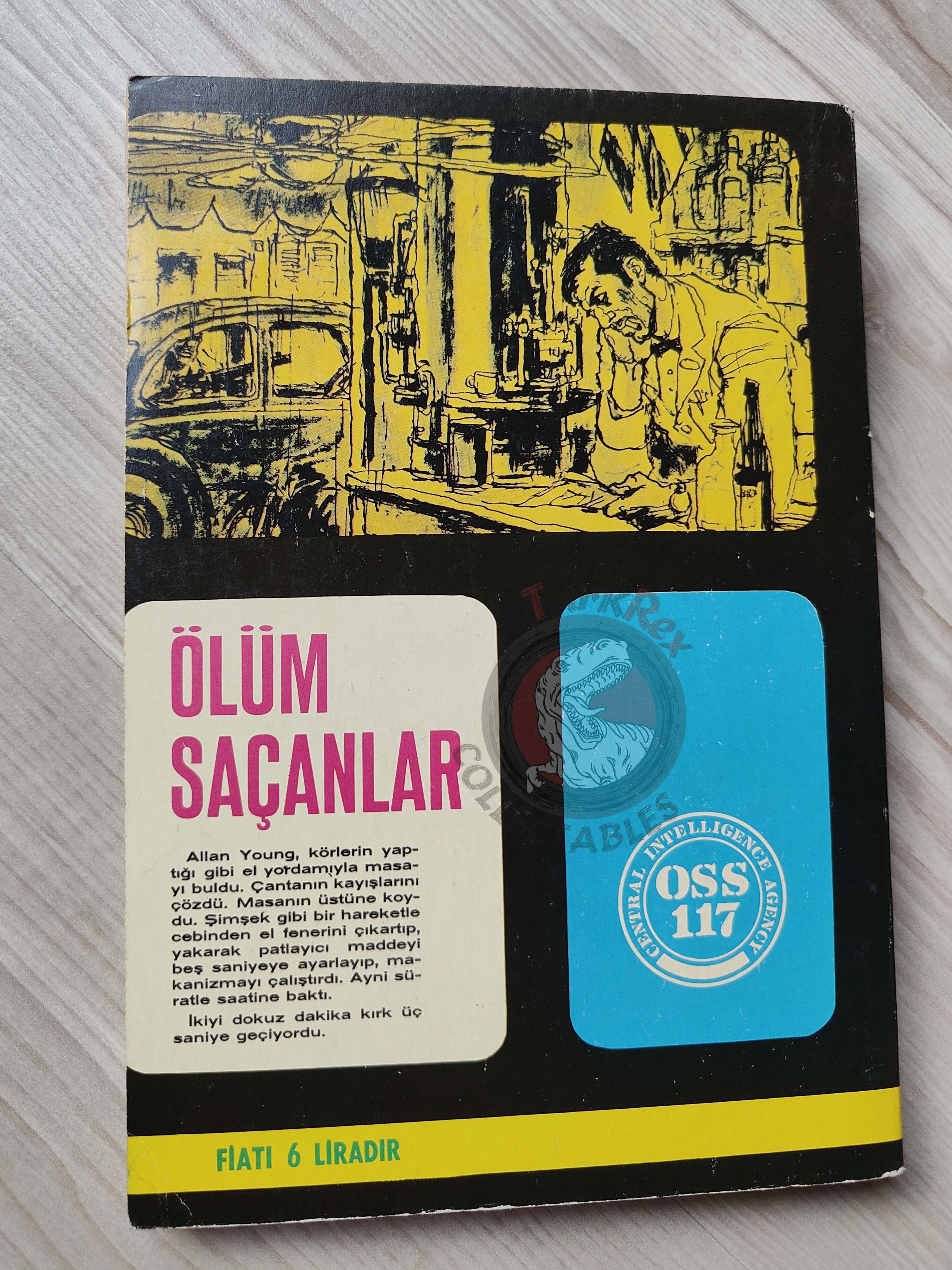 Jean Bruce O.S.S. 117 Coup d’éclat à Pretoria 1966 1st Turkish Book Turkey John Pratt