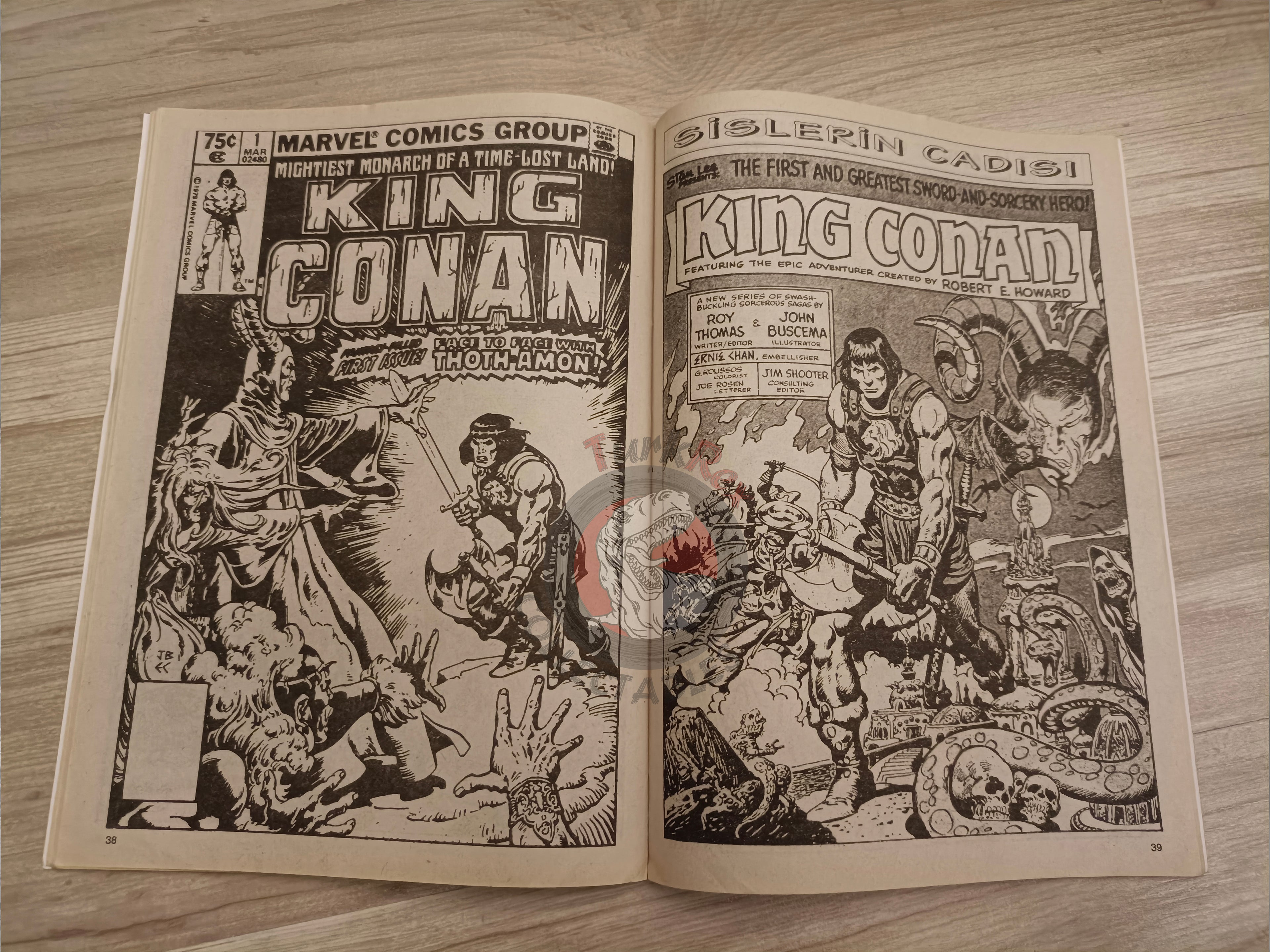 Kral Conan #16 The Savage Sword of #169 Turkish Comic Turkey King Conan #1