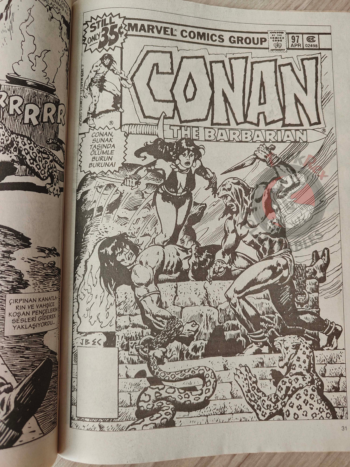 Conan The Barbarian #11 2001 Turkish Comic Turkey #96 #97 #98