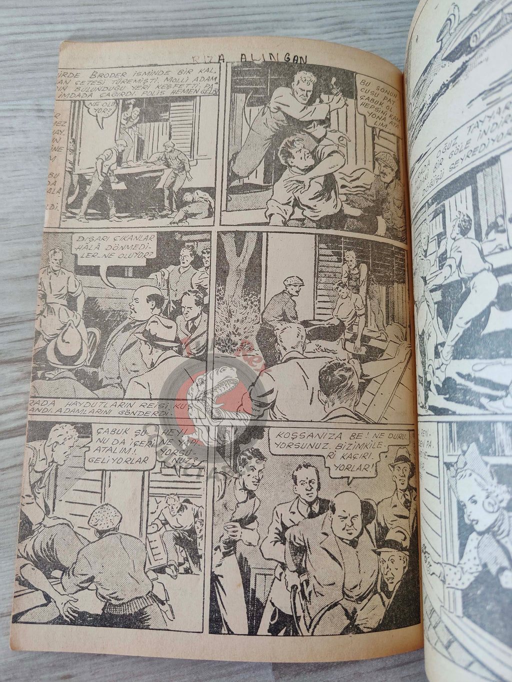 1001 Roman 1943 Radio Patrol Charles Schmidt Turkish Comic Mag Turkey