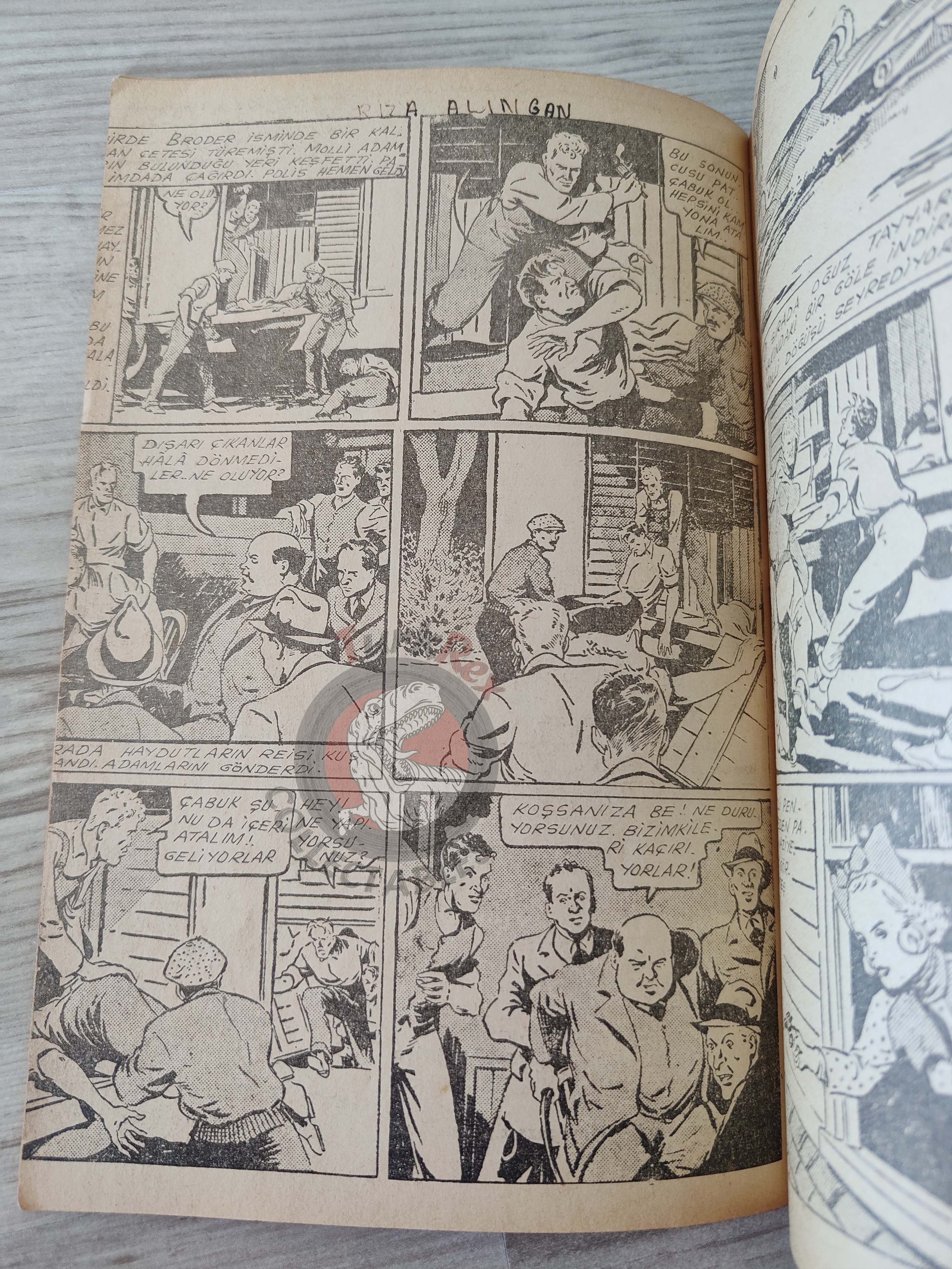 1001 Roman 1943 Radio Patrol Charles Schmidt Turkish Comic Mag Turkey