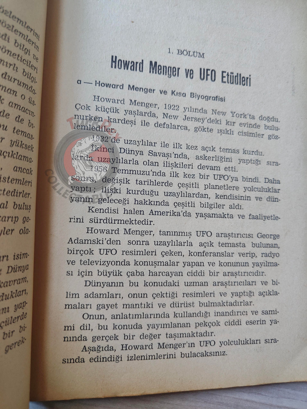 UFO General Structures 1978 Turkish Book Turkey Parapsychology