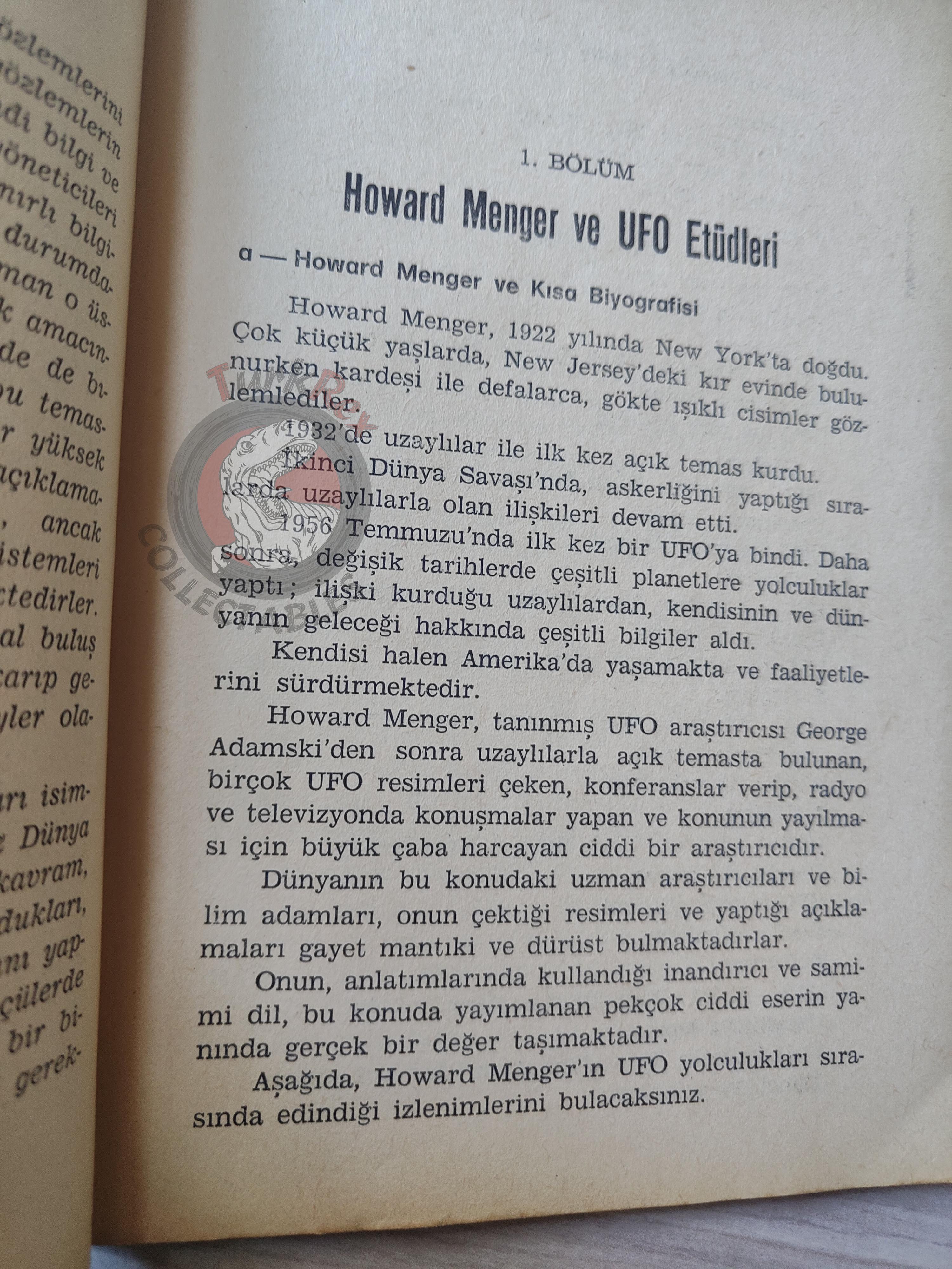 UFO General Structures 1978 Turkish Book Turkey Parapsychology