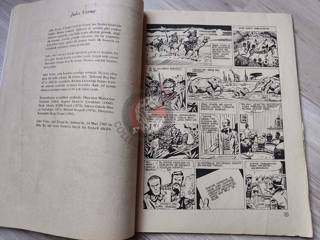 Milliyet Çocuk #6 1979 Turkish Comic Turkey Joyas Literarias Juveniles #62 Jules Verne