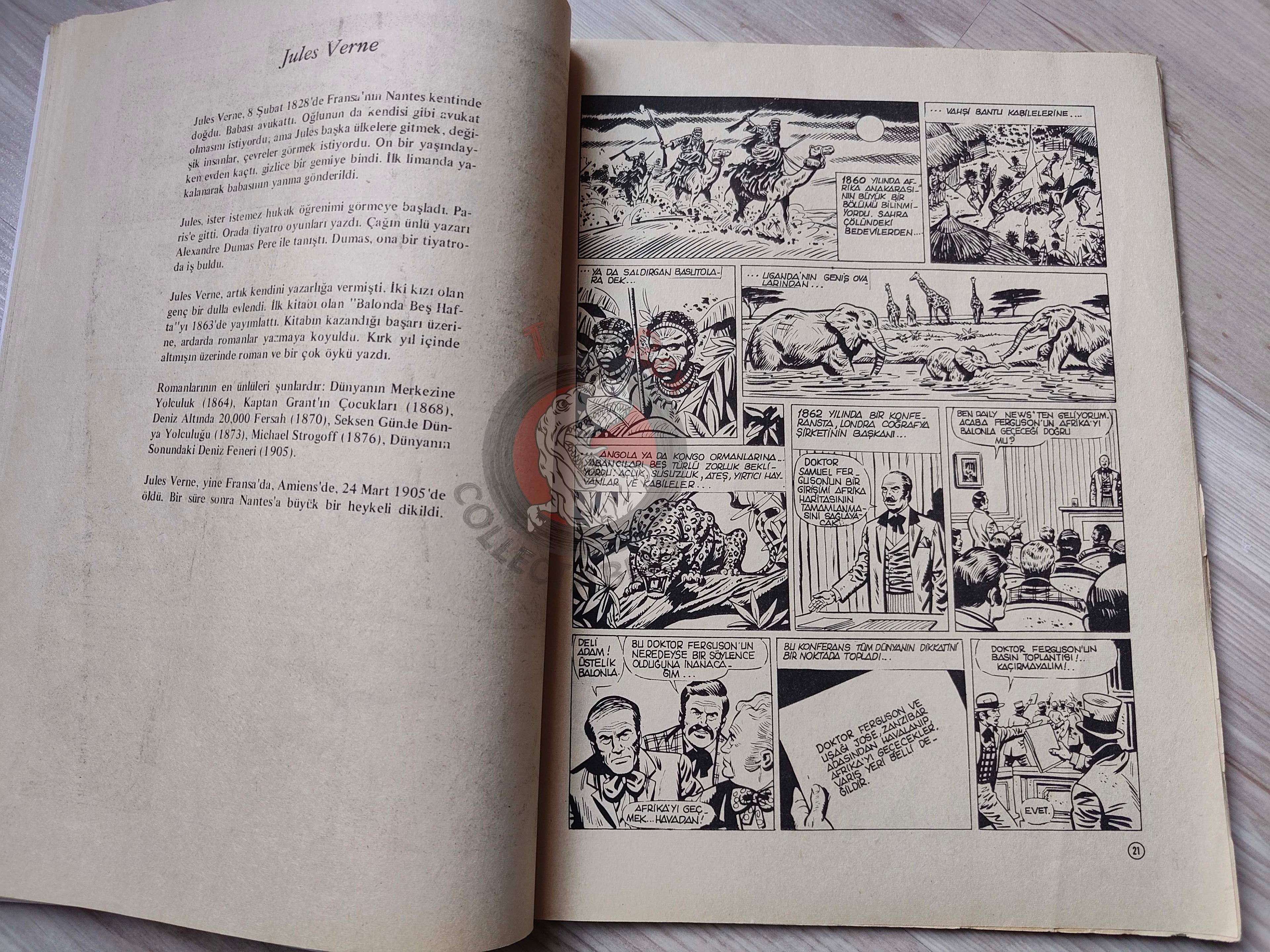 Milliyet Çocuk #6 1979 Turkish Comic Turkey Joyas Literarias Juveniles #62 Jules Verne