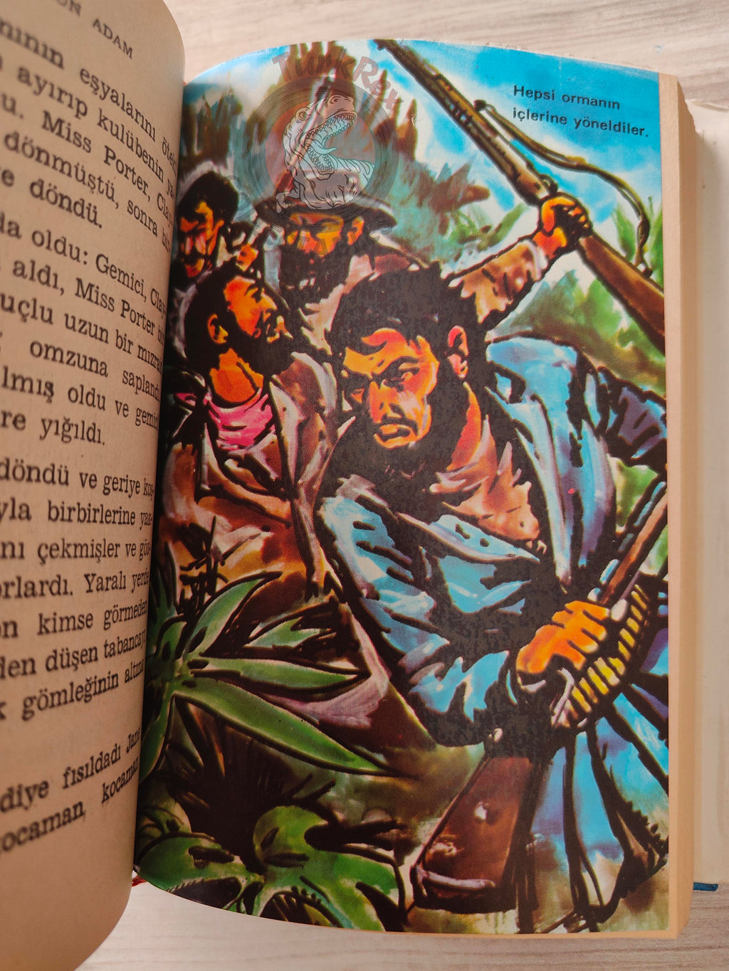 Edgar Rice Burroughs – Tarzan 1971 HC/DJ Turkish Book Turkey Illustrated Johnny Weissmuller