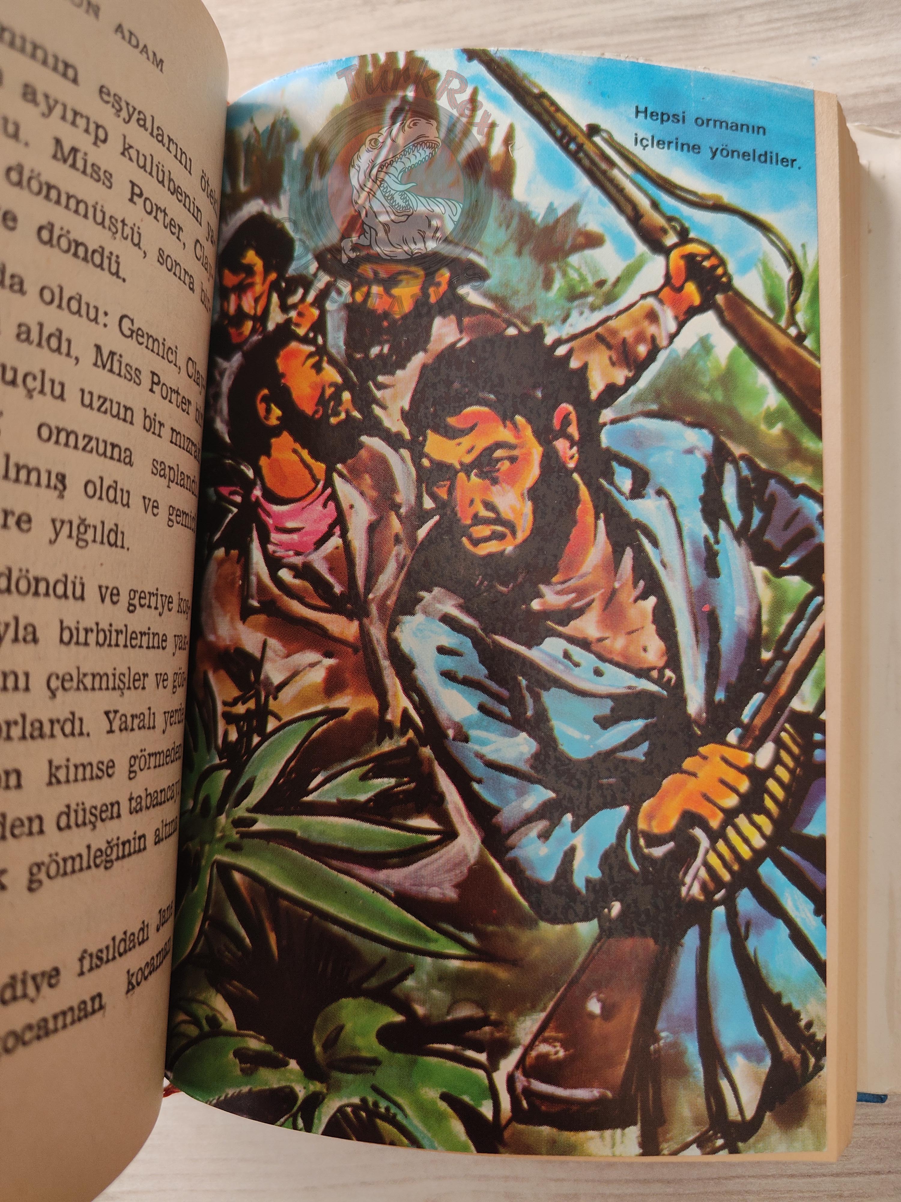 Edgar Rice Burroughs – Tarzan 1971 HC/DJ Turkish Book Turkey Illustrated Johnny Weissmuller