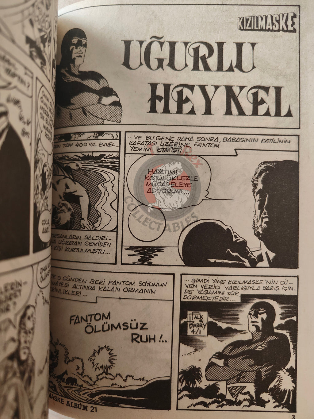 The Phantom #7 Visit to Baronkhan Turkish Edition Comic Turkey
