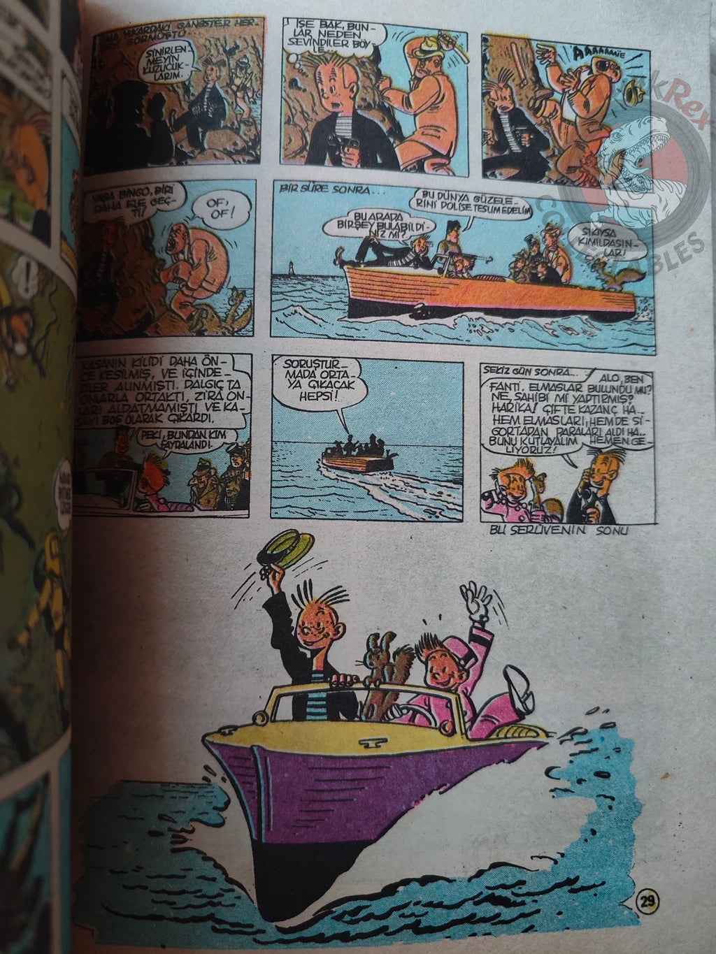 Spirou & Fantasio #2 Les chapeaux noirs 1989 Turkish Comic Turkey