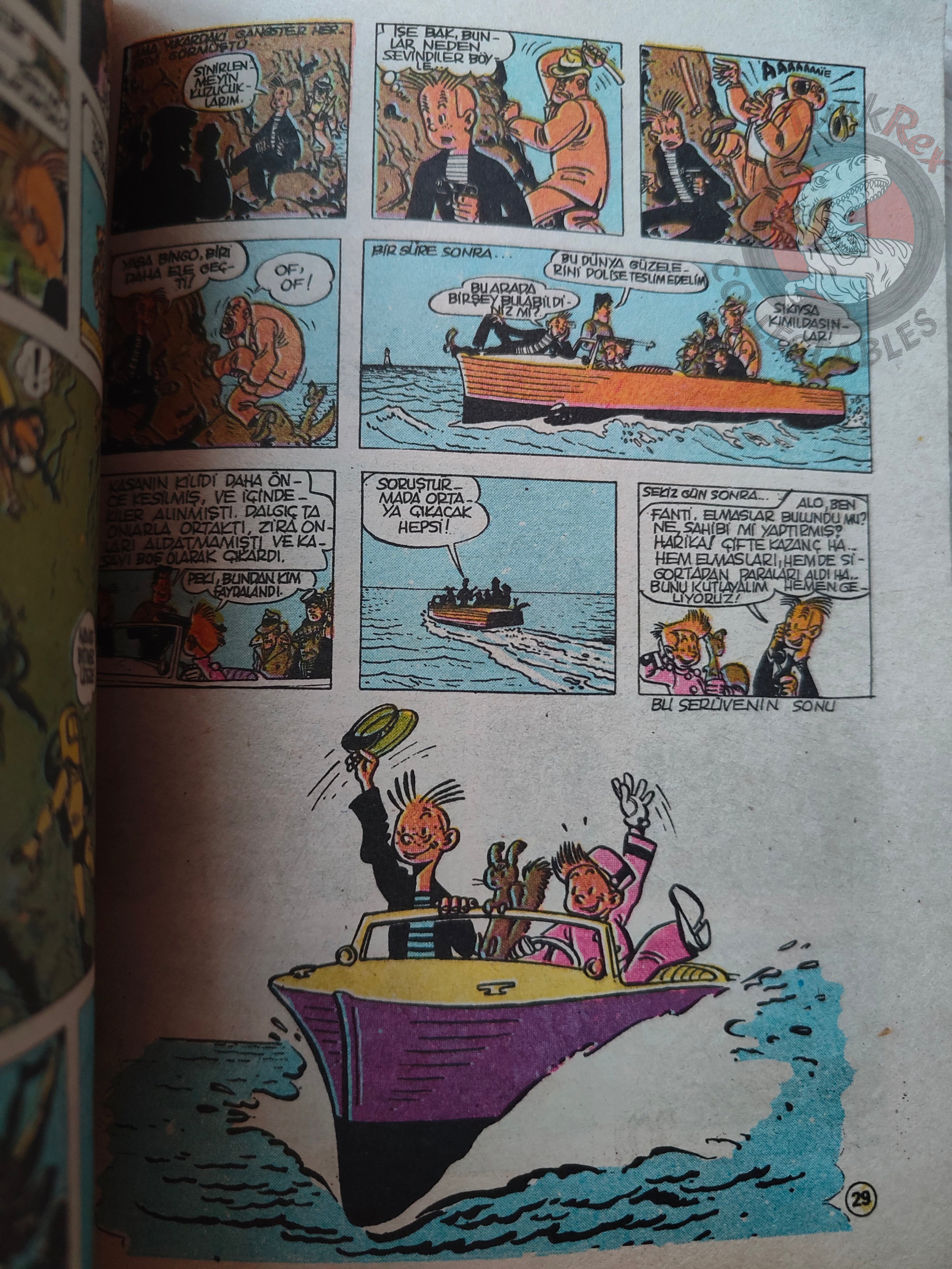 Spirou & Fantasio #2 Les chapeaux noirs 1989 Turkish Comic Turkey