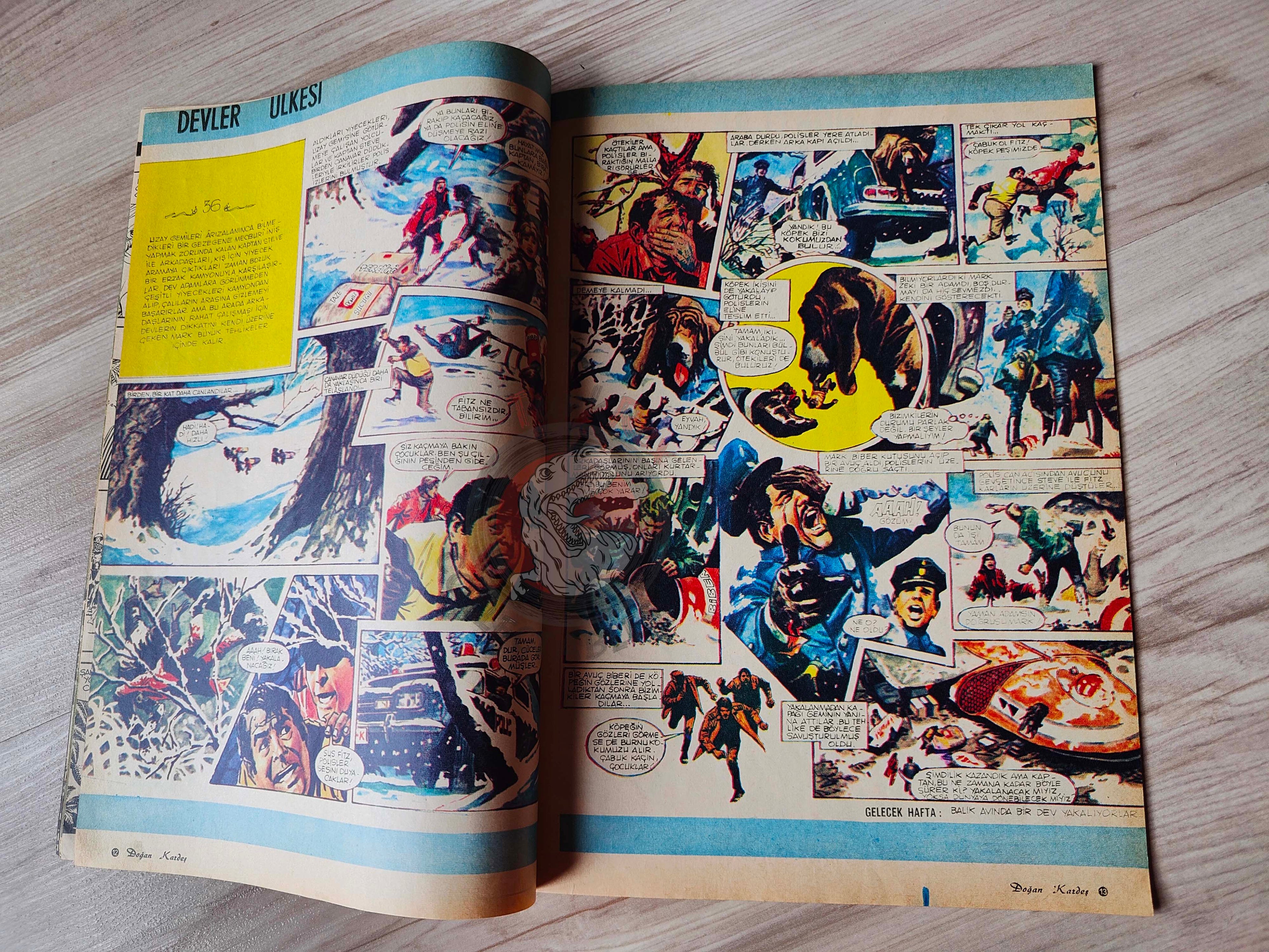Doğan Kardeş 1971 Magazine #38 Turkish Comic Turkey William Tell Gulliver's Travels