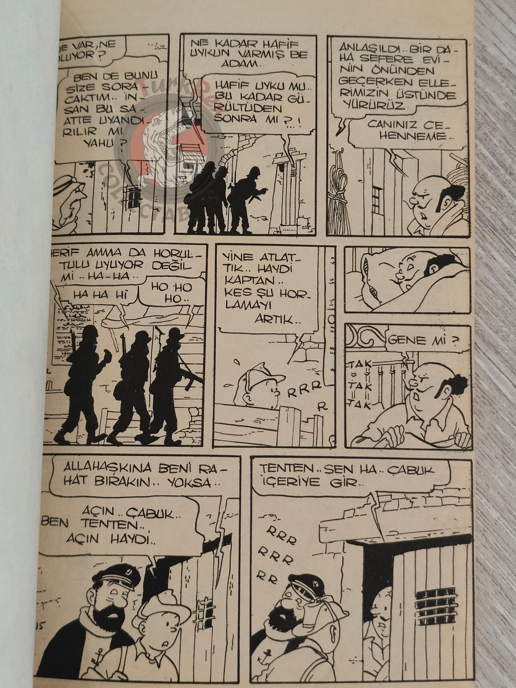 Tintin – The Red Sea Sharks 1973 Turkish Edition Comic Turkey