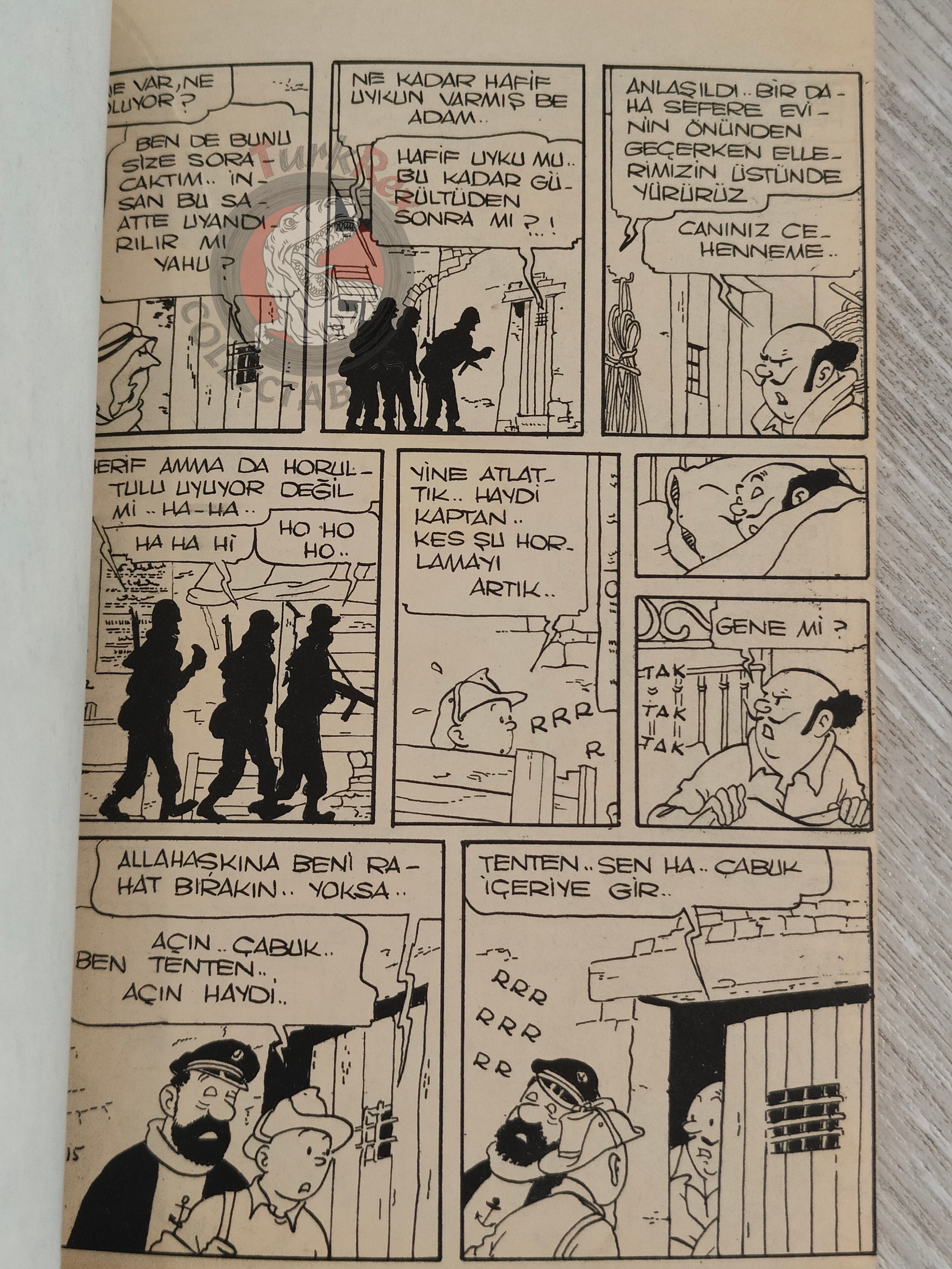 Tintin – The Red Sea Sharks 1973 Turkish Edition Comic Turkey