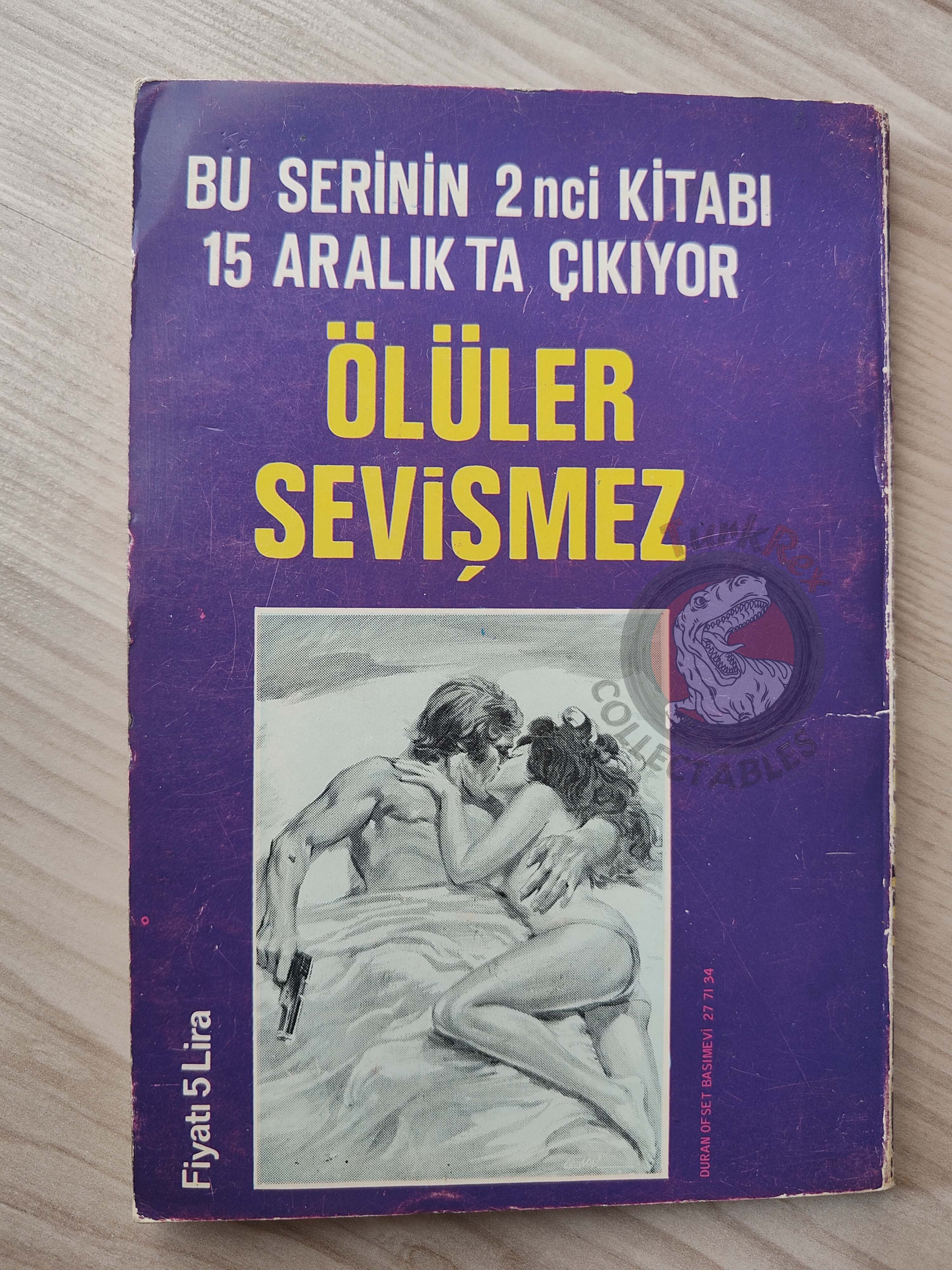Lomax Quinn – Jack Brown #1 Kill and Kiss 1970 Turkish Book Turkey