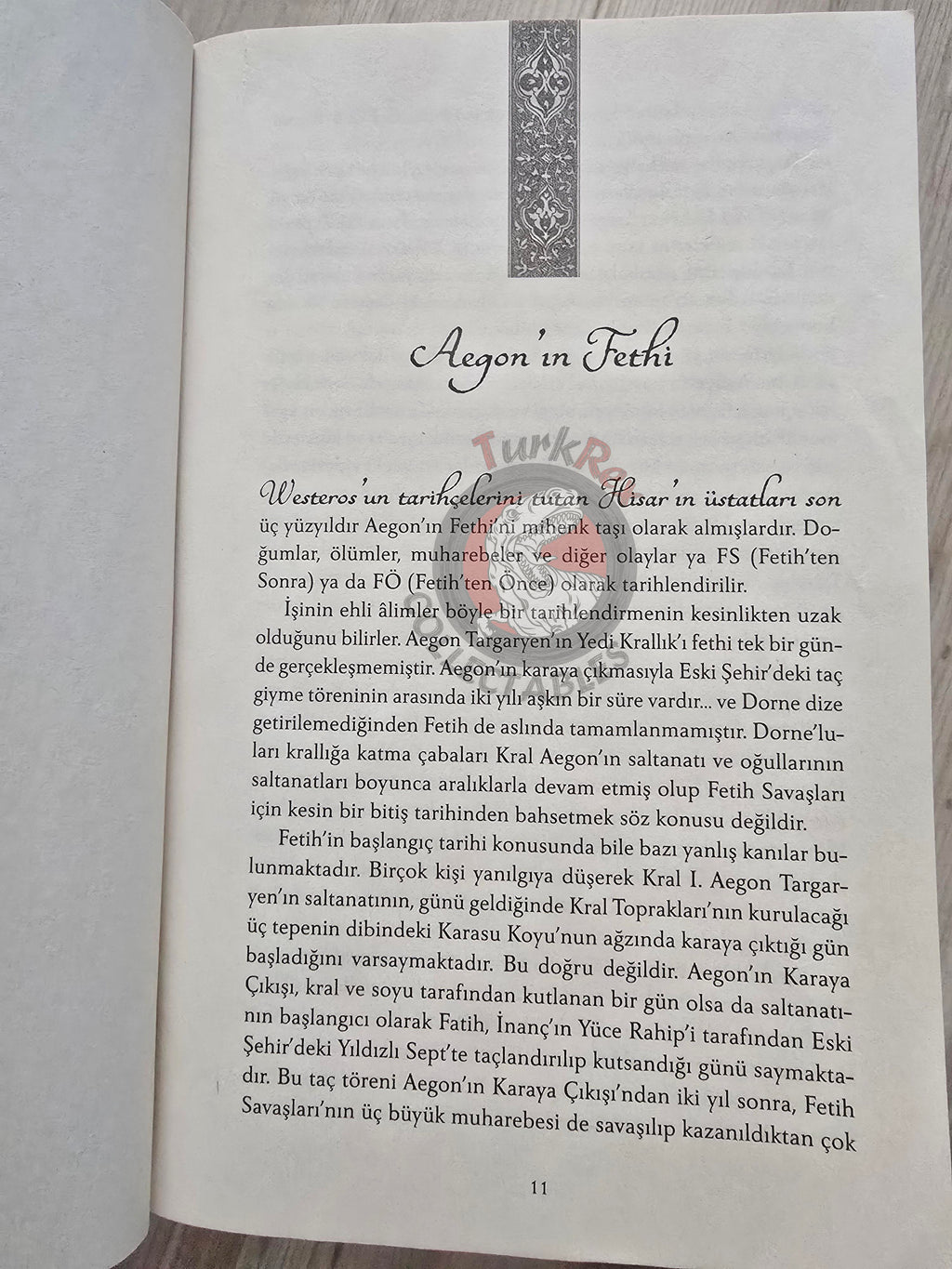 George R. R. Martin – Fire and Blood 2019 1st Turkish Book Turkey