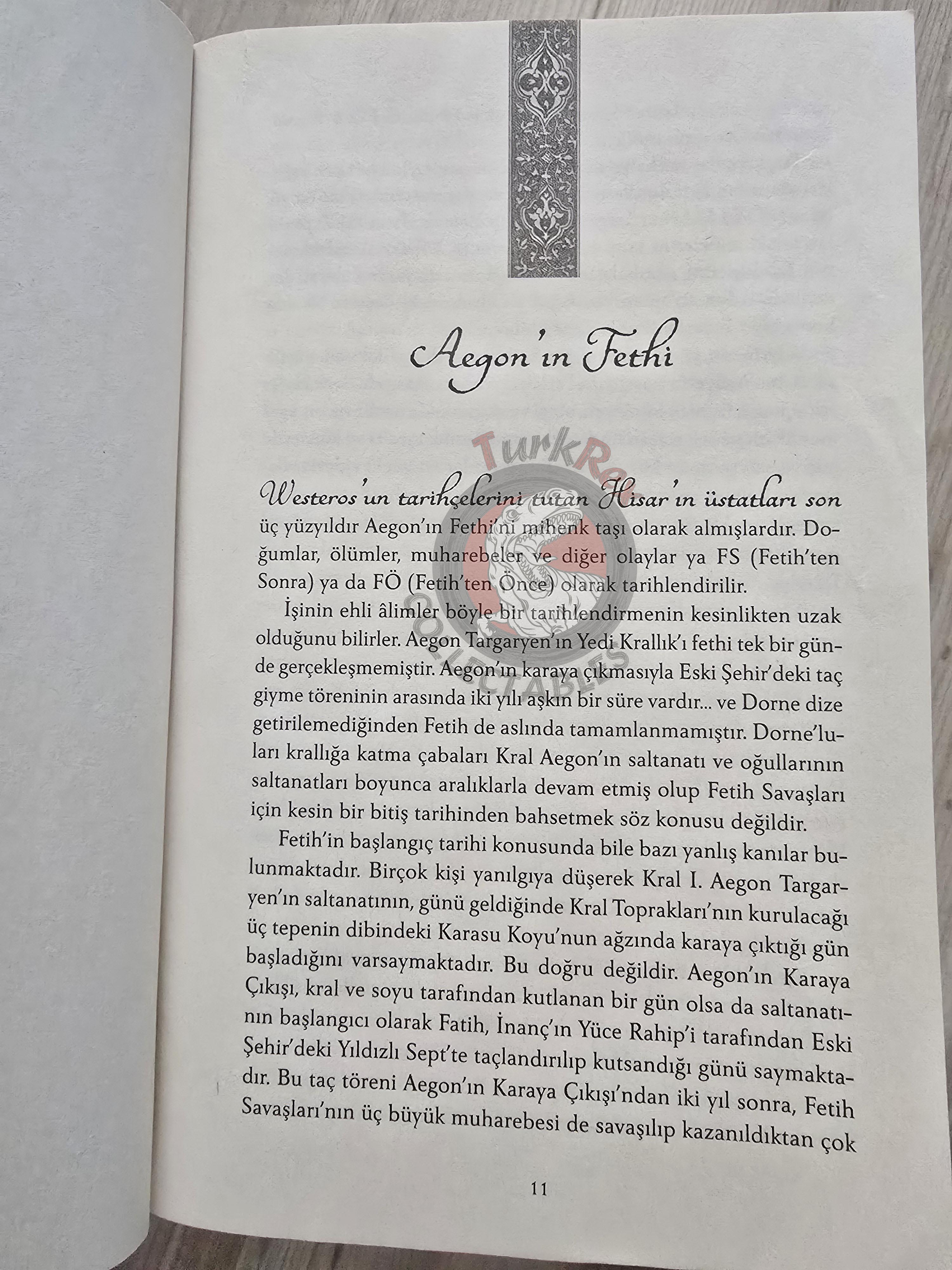 George R. R. Martin – Fire and Blood 2019 1st Turkish Book Turkey