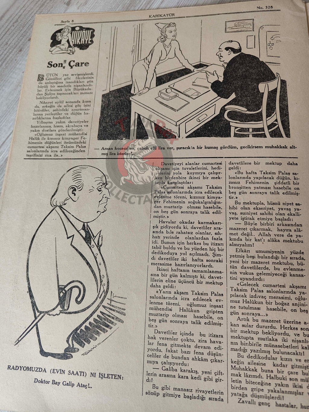 Karikatür 1942 Humor Magazine Turkish Turkey Winston Churchill India WW2 era Japan Britain