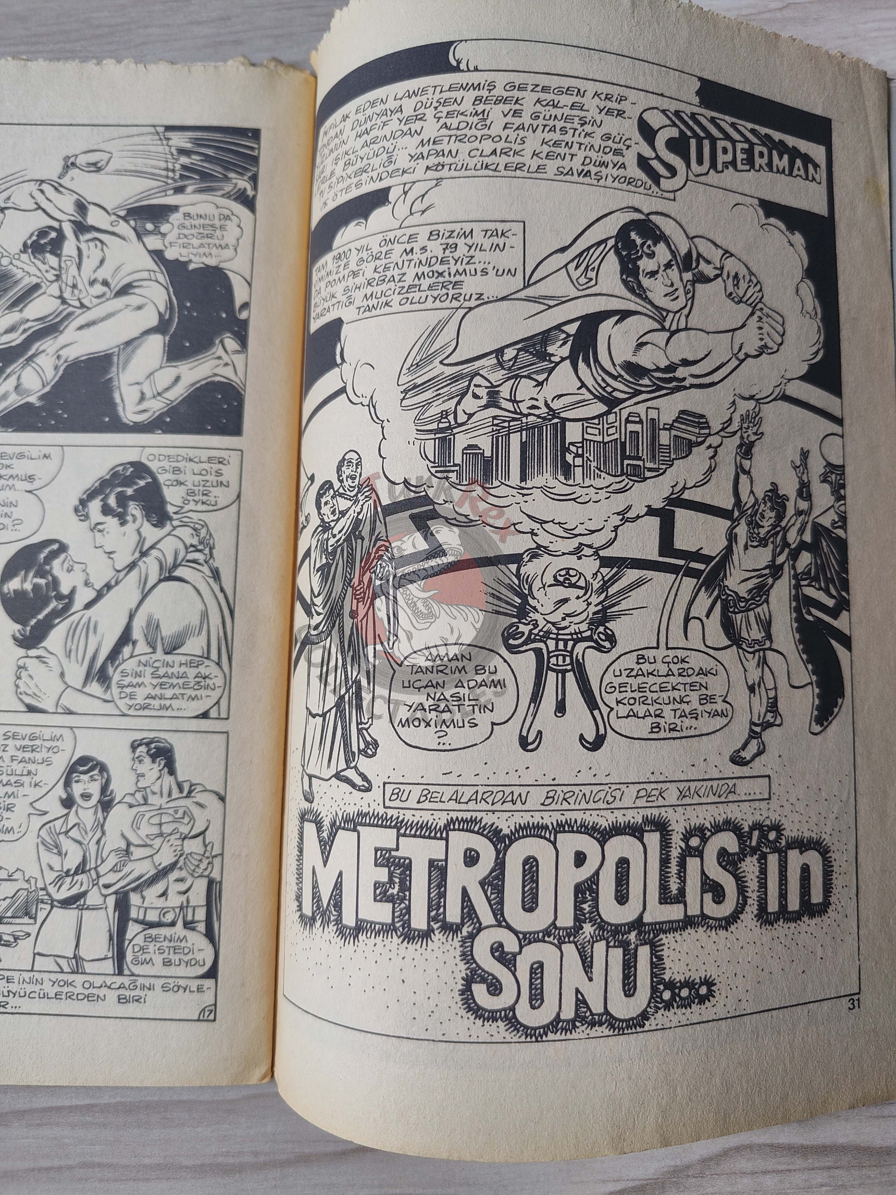 Superman #25 1980 Turkish Comic Turkey #336 #342 #343