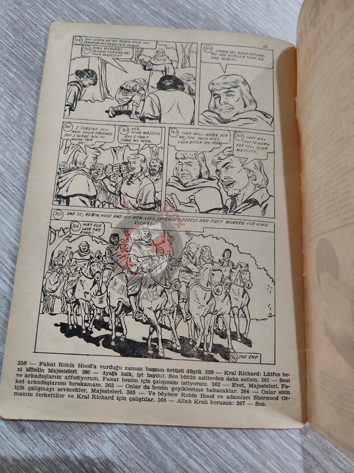 Robin Hood 1960s Turkish Comic Turkey Classics Illustrated