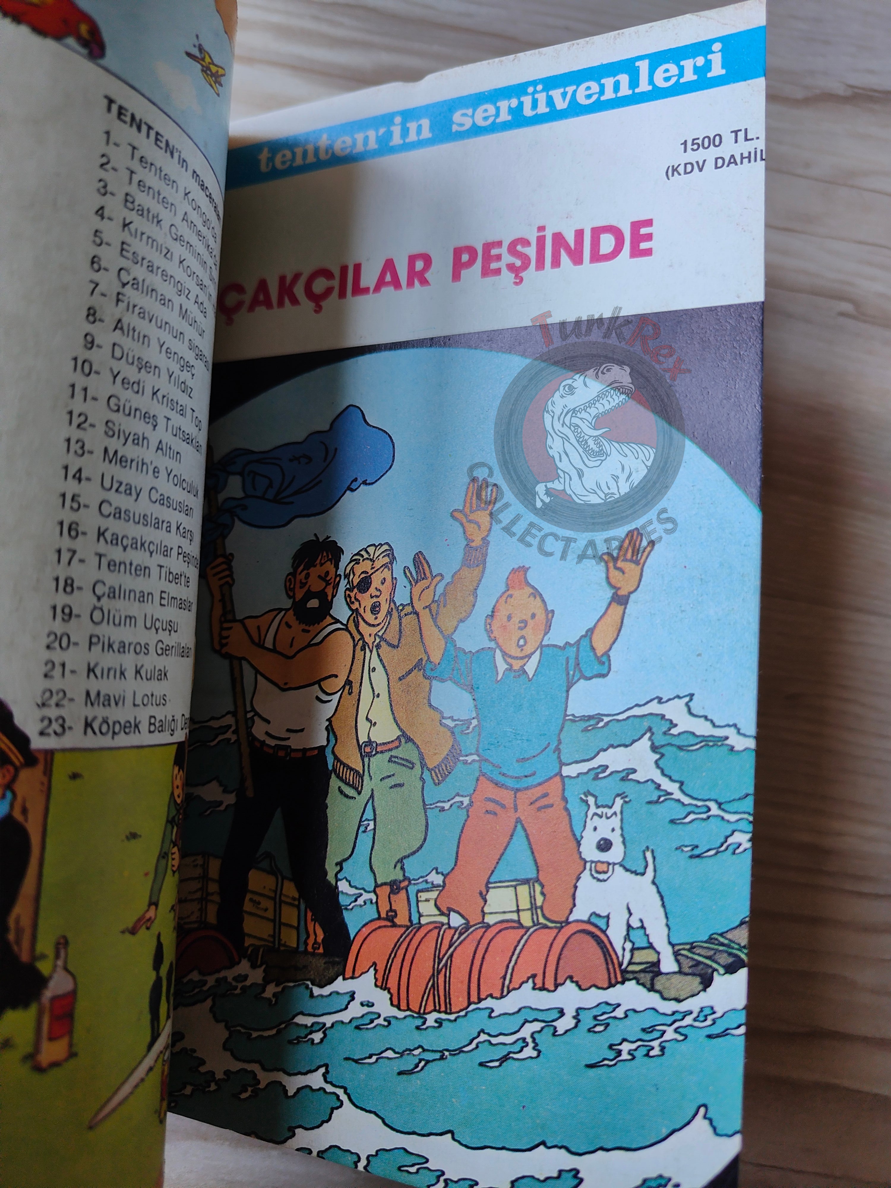 Tintin – The Red Sea Sharks & Calculus Affair late 1980s Turkish Edition Comic Turkey