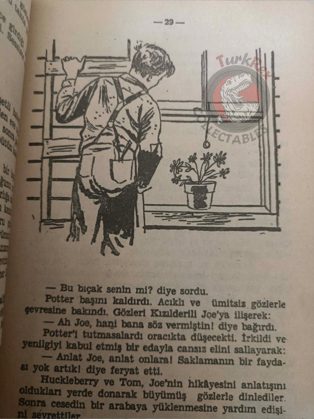 Mark Twain – Tom Sawyer 1968 Turkish Book Turkey Illustrated