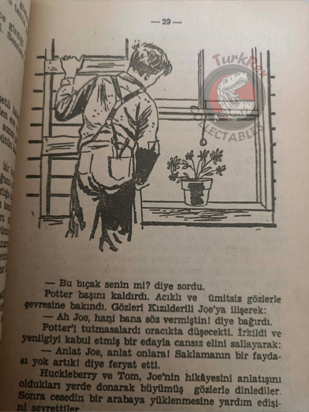 Mark Twain – Tom Sawyer 1968 Turkish Book Turkey Illustrated