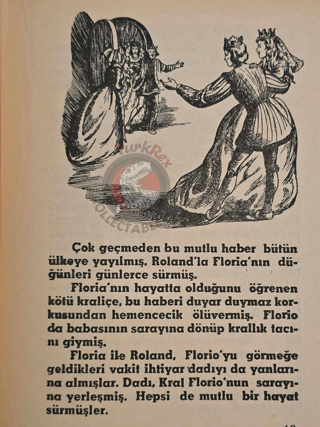 French Fairy Tales: Floro and Blanziflor 1977 Turkish Book Turkey Illustrated