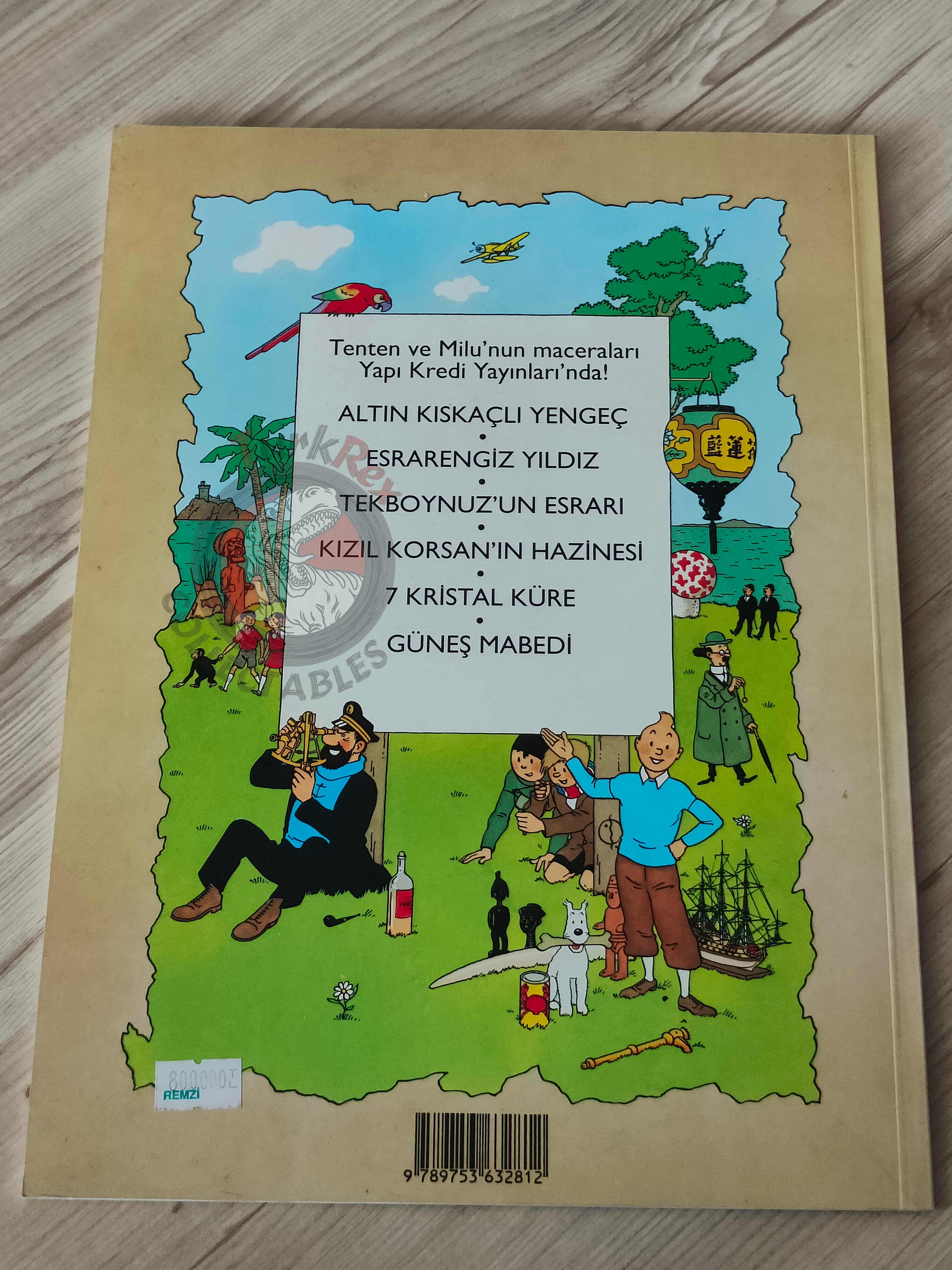 Tintin – The Secret of the Unicorn 1995 Turkish Edition Comic Turkey 1st YKY