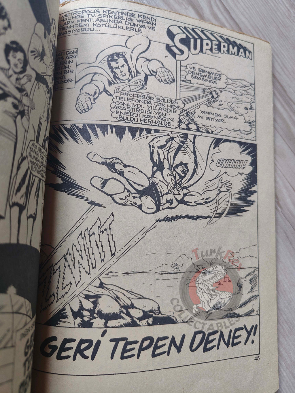 Superman #54 1980 Turkish Comic Turkey #337 #290 #291 Action Comics #484 #485