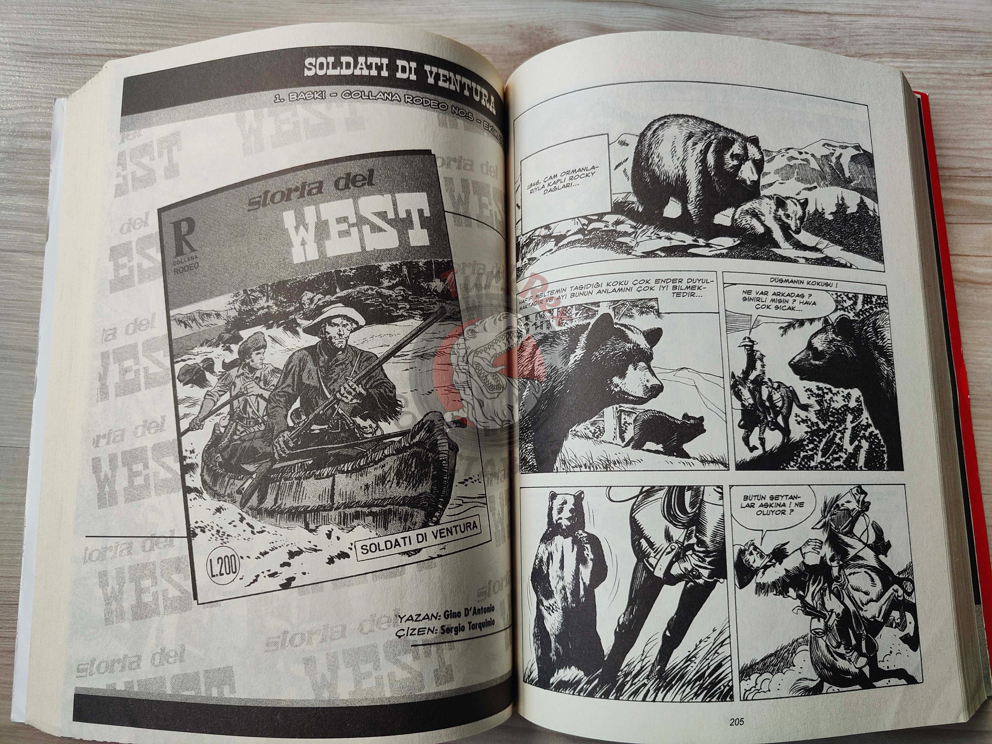 Storia del West Vol #2 Alamo Turkish Comic Turkey #5 #6 #7 #8