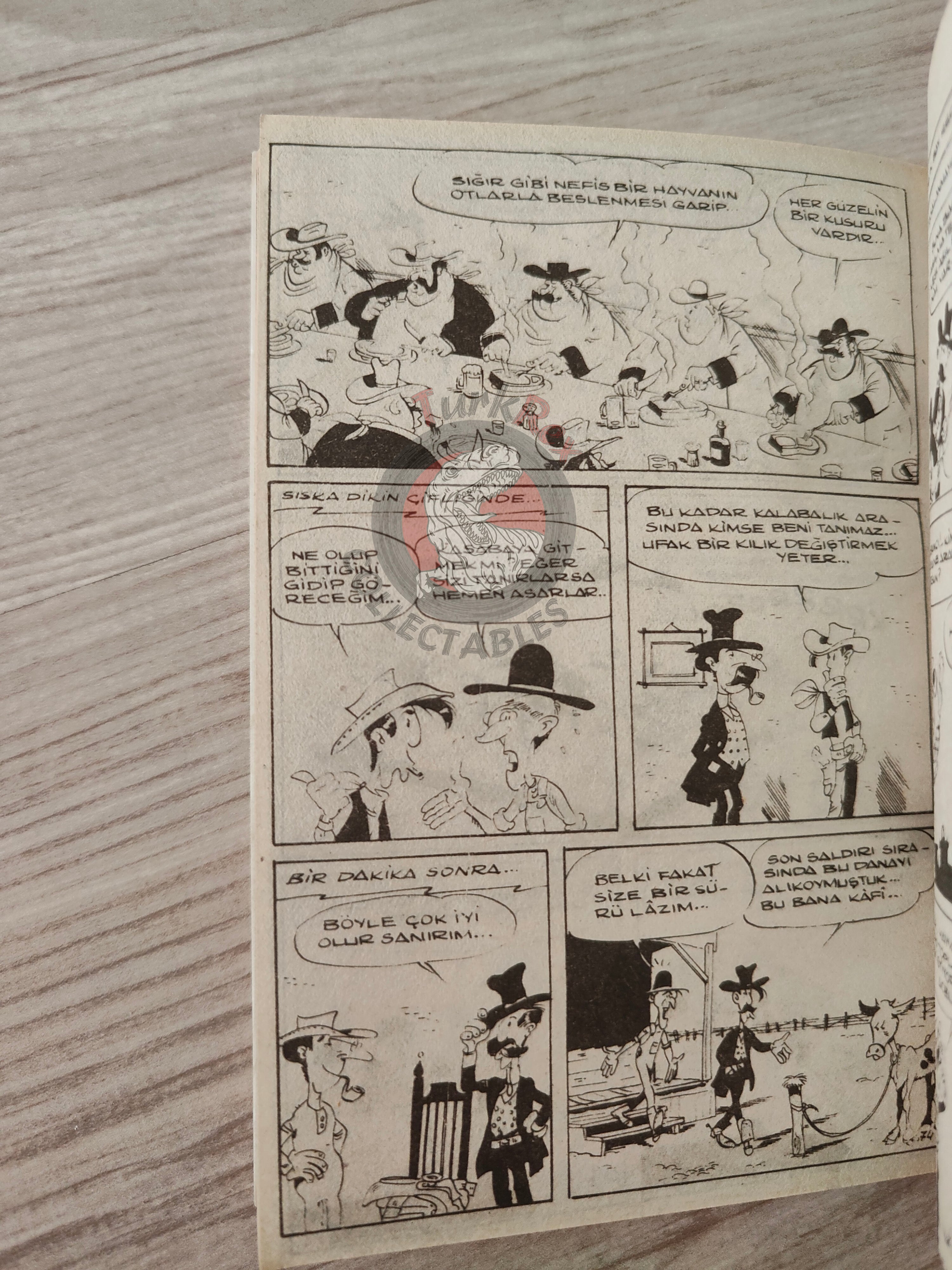 Lucky Luke - Des barbelés sur la prairie 1980s Turkish Comic Turkey