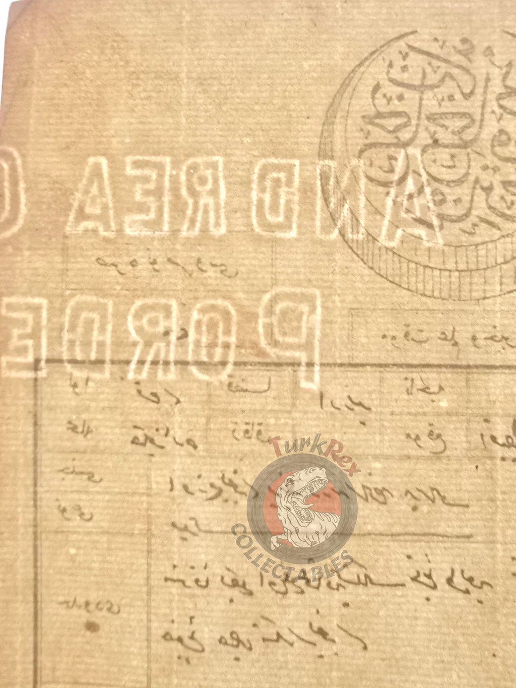 Ottoman 1904 Land Deed Vineyard in Edremit Balıkesir Title Muslim Citizens Watermark Andrea Galvani Pordenone 1