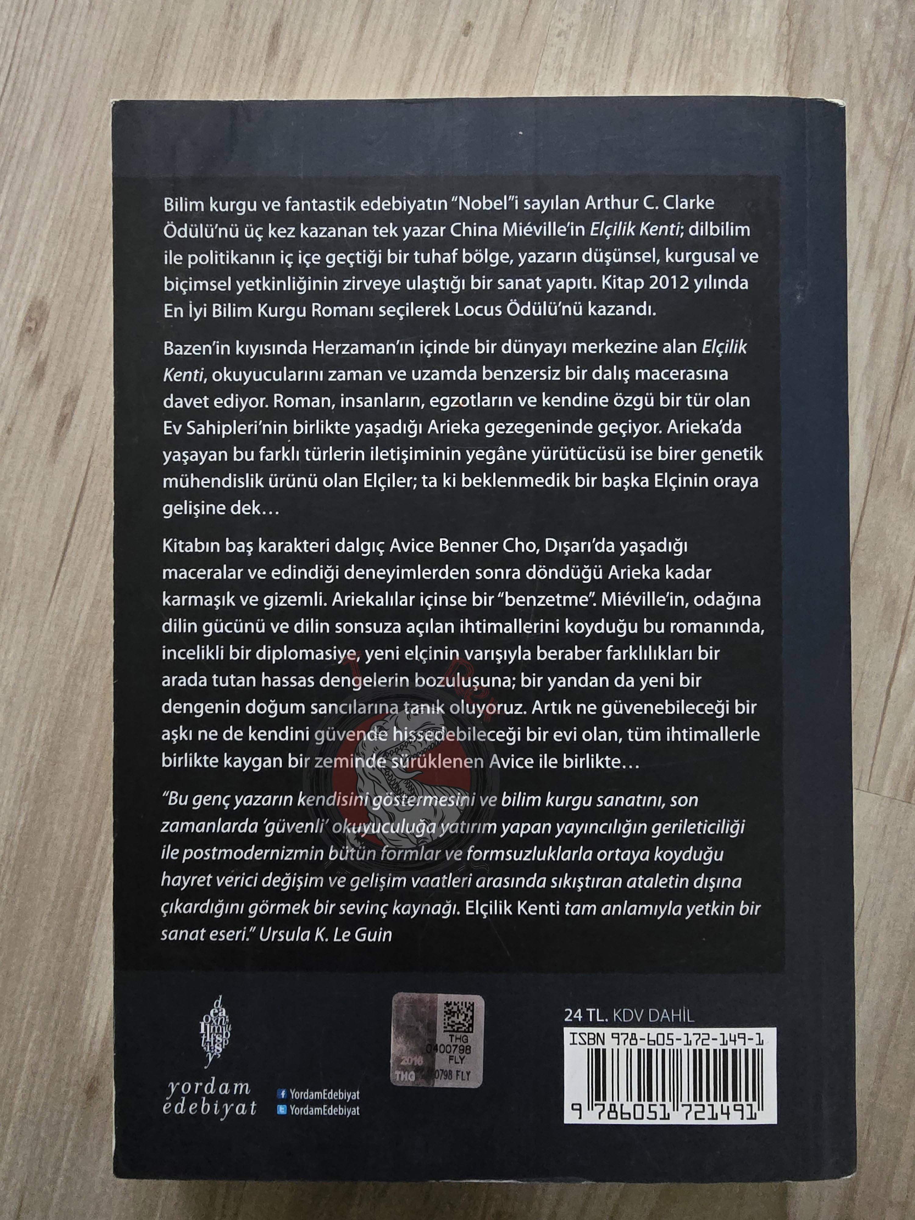 China Miéville – Embassytown 2016 Turkish Book Turkey