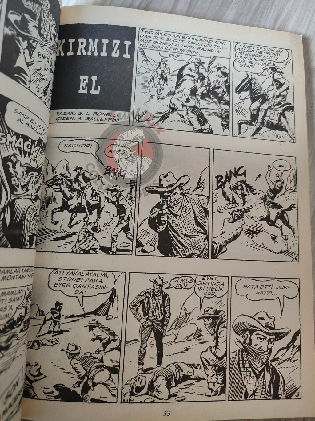 Tex #1 La Mano Rossa 2004 Turkish Comic Turkey Bonelli Willer