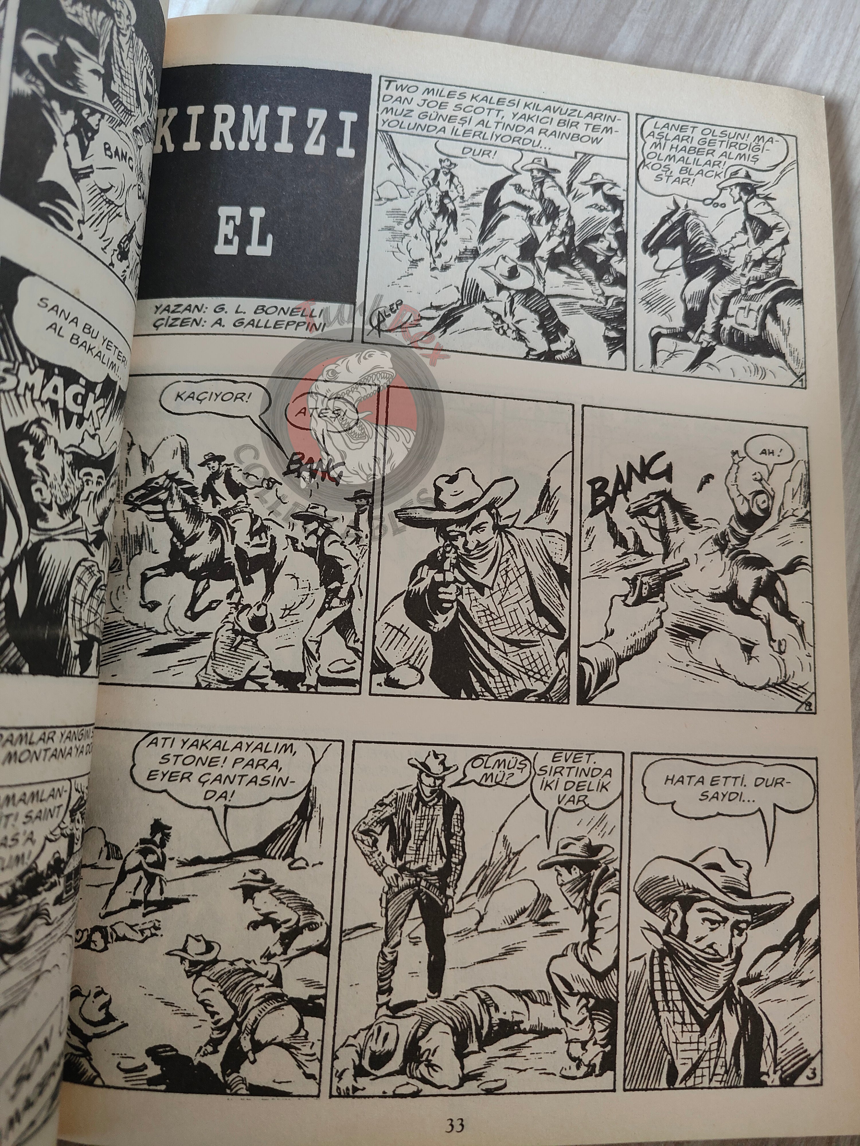 Tex #1 La Mano Rossa 2004 Turkish Comic Turkey Bonelli Willer