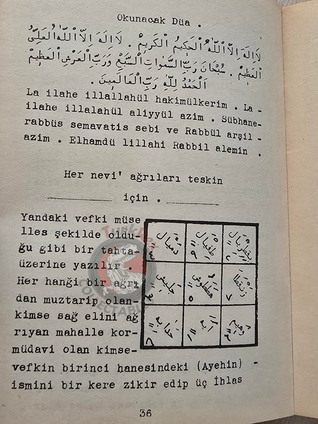 Hidden Sciences Vol 8 Islamic Occult Havass Vefq Spells Charm Turkish Book Islam Talisman