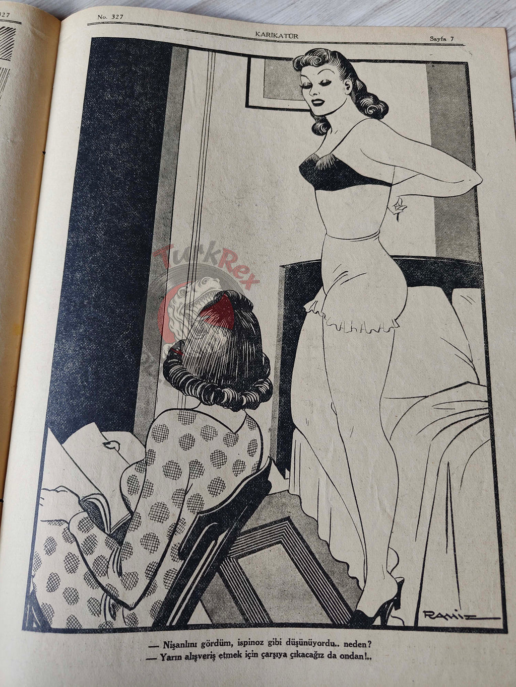Karikatür 1942 Humor Magazine Turkish Turkey Winston Churchill India WW2 era Britain
