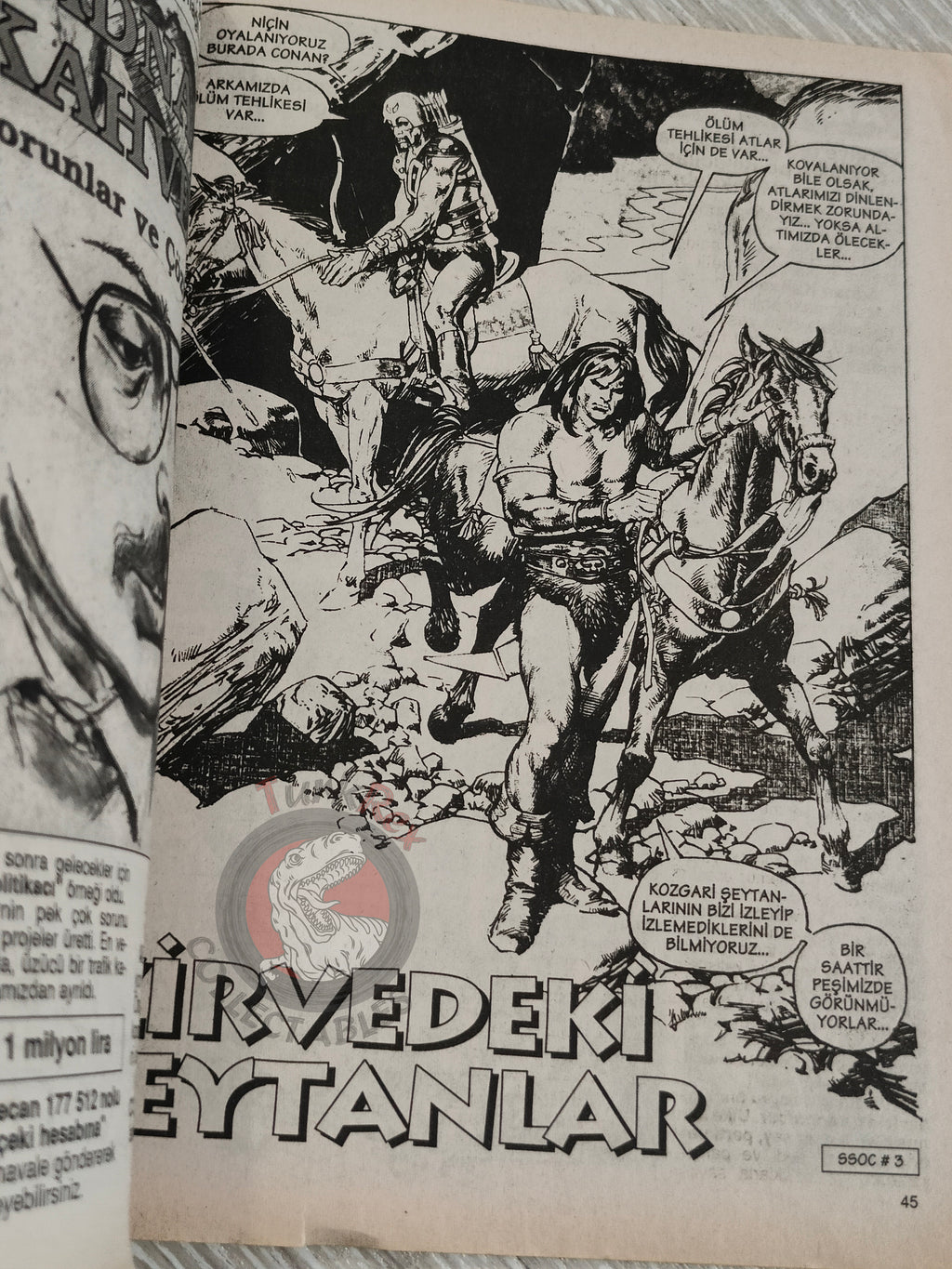 Conan #15 The Savage Sword of Conan #24 Turkish Comic Turkey