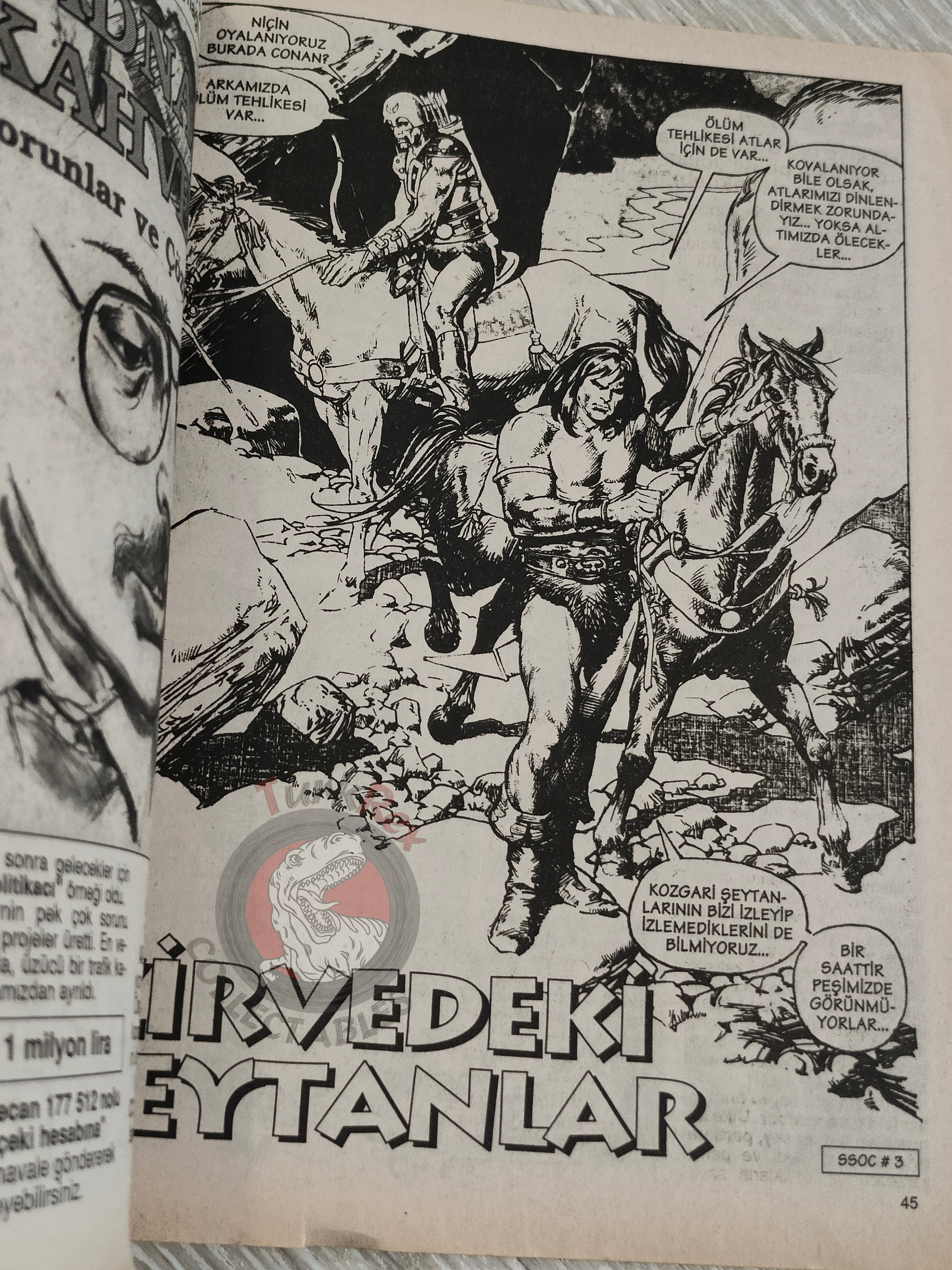 Conan #15 The Savage Sword of Conan #24 Turkish Comic Turkey