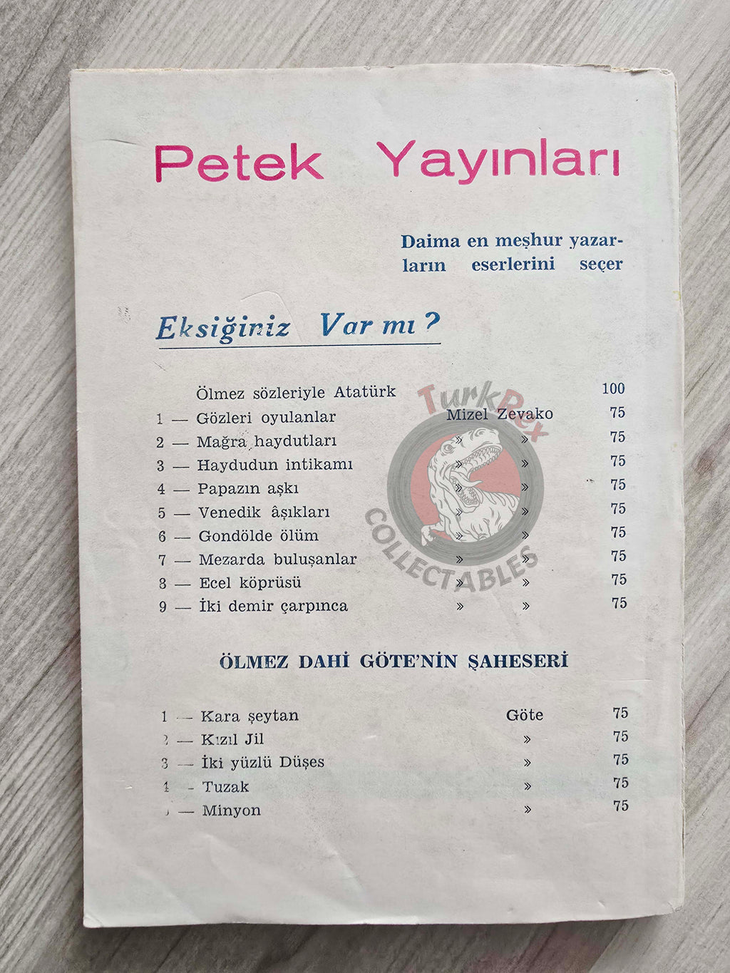 Johann Wolfgang von Goethe – Wilhelm Meister's Apprenticeship 1950s Turkish Book Turkey